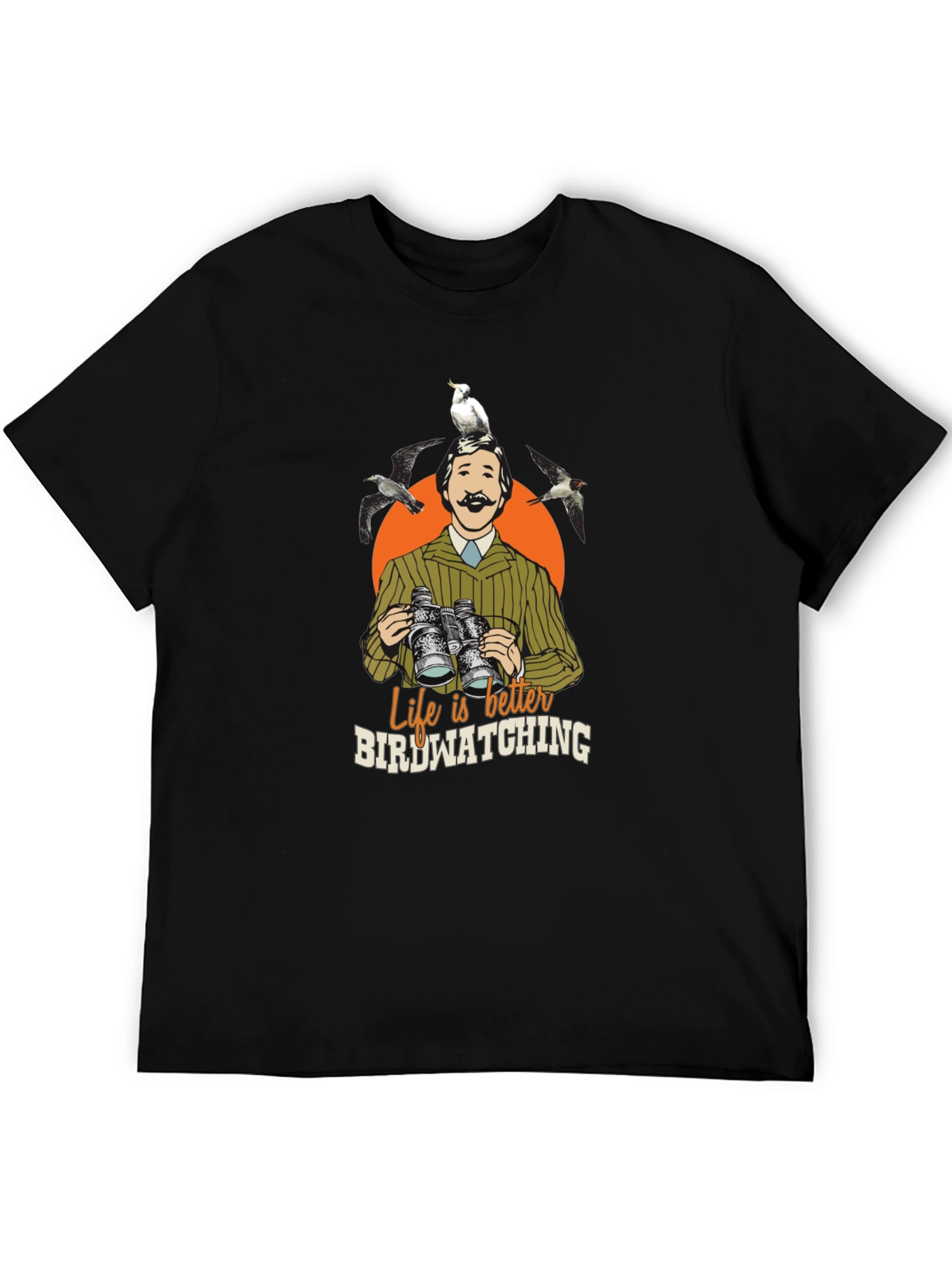 Bird Watching Graphic Tee - Nature Lover Shirt