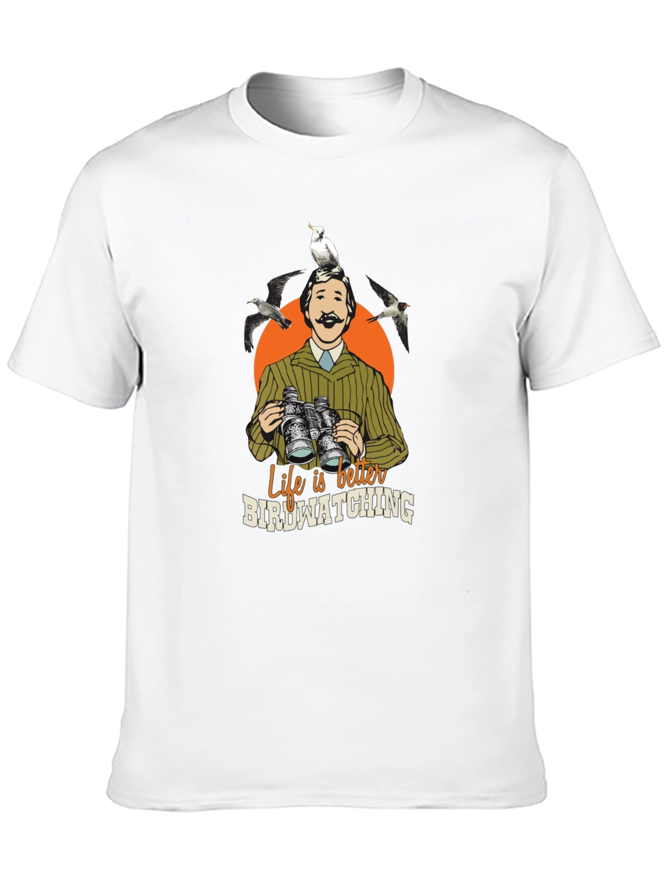 Bird Watching Graphic Tee - Nature Lover Shirt