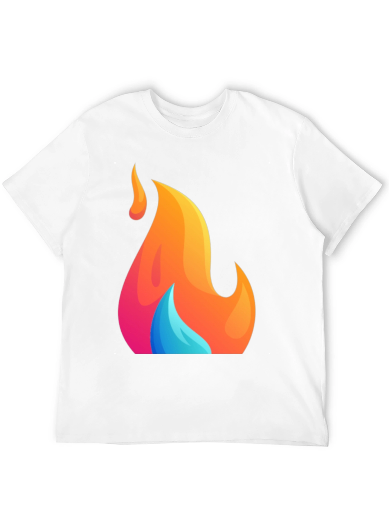 Flame Graphic Tee - Mens Black T-Shirt
