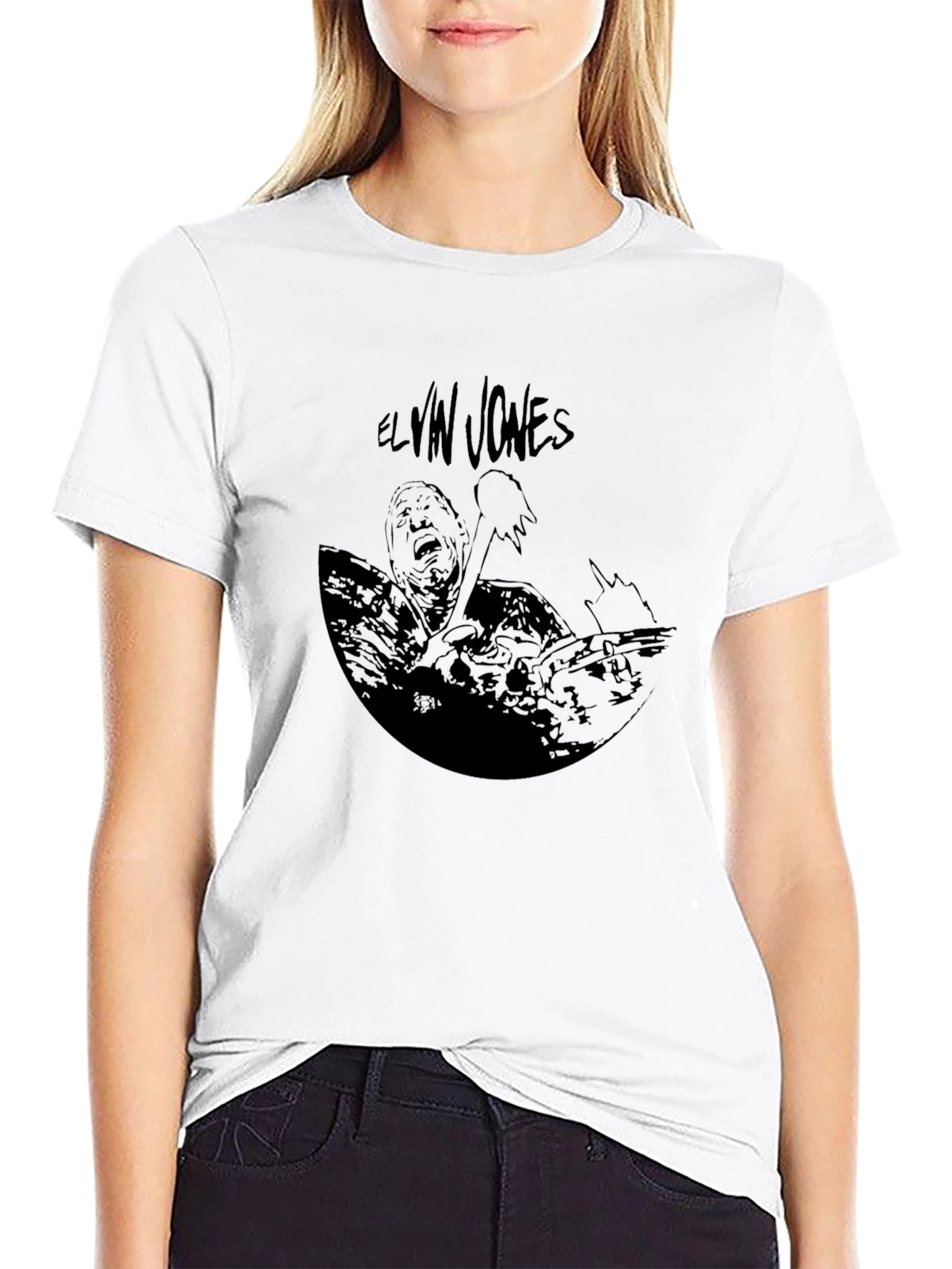 Elvin Jones Black Graphic Tee