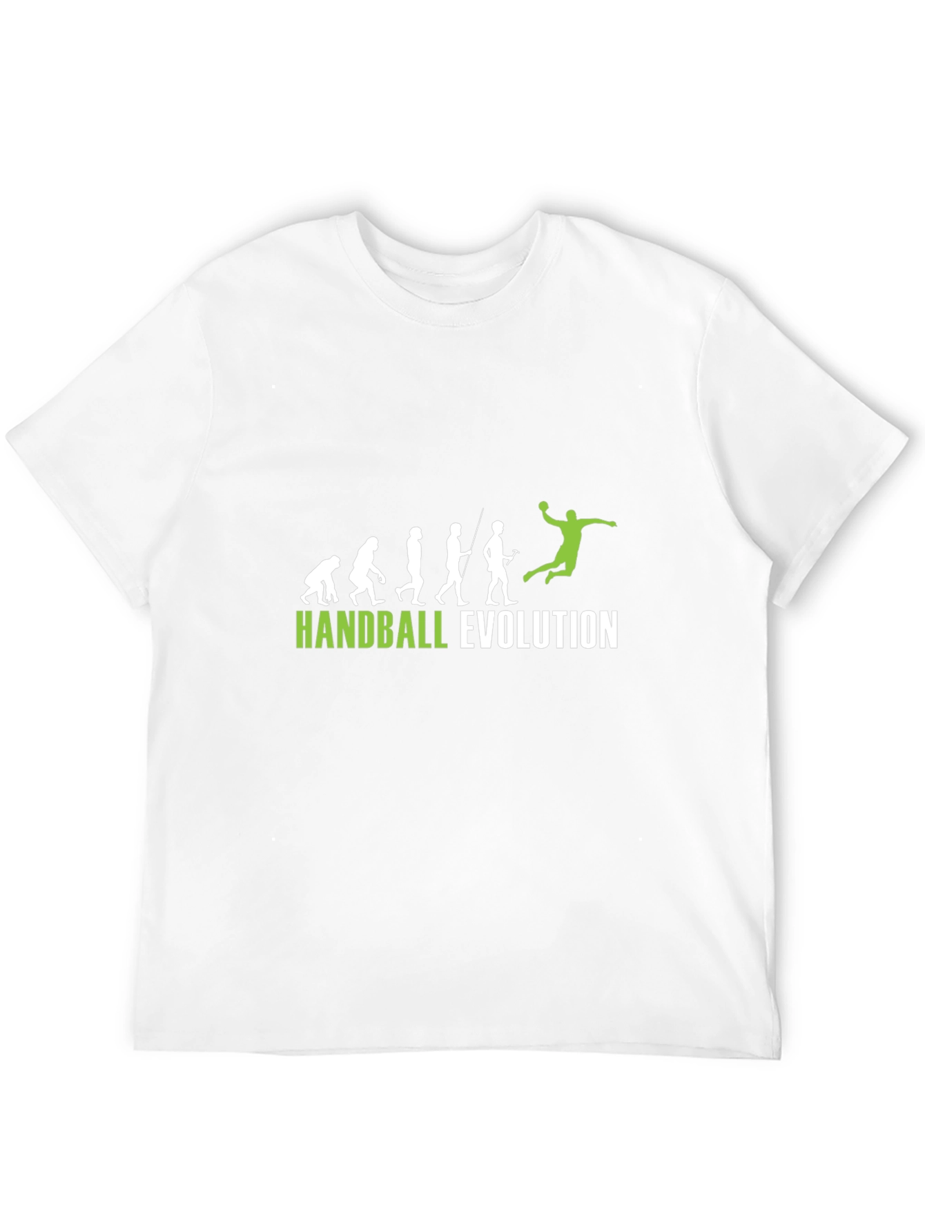 Handball Evolution Graphic Tee - Black Cotton T-Shirt