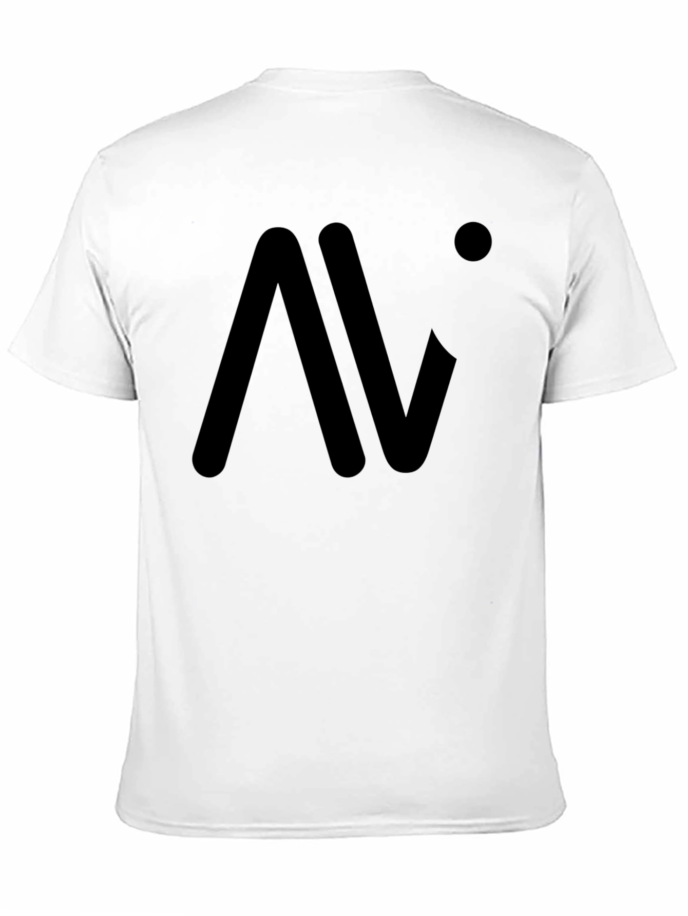 Modern Black Graphic Tee: AV Logo
