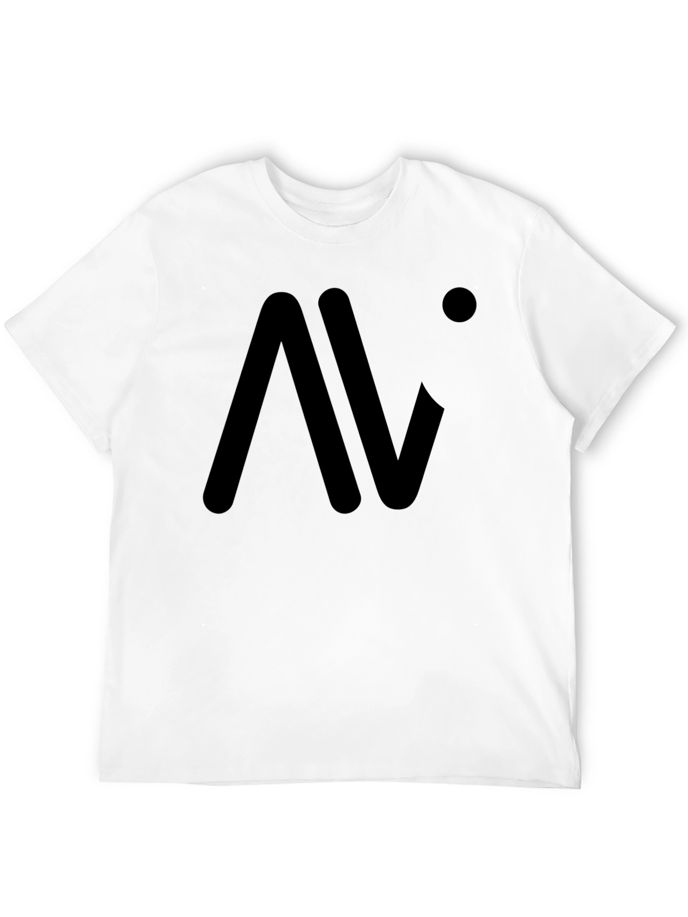Modern Black Graphic Tee: AV Logo
