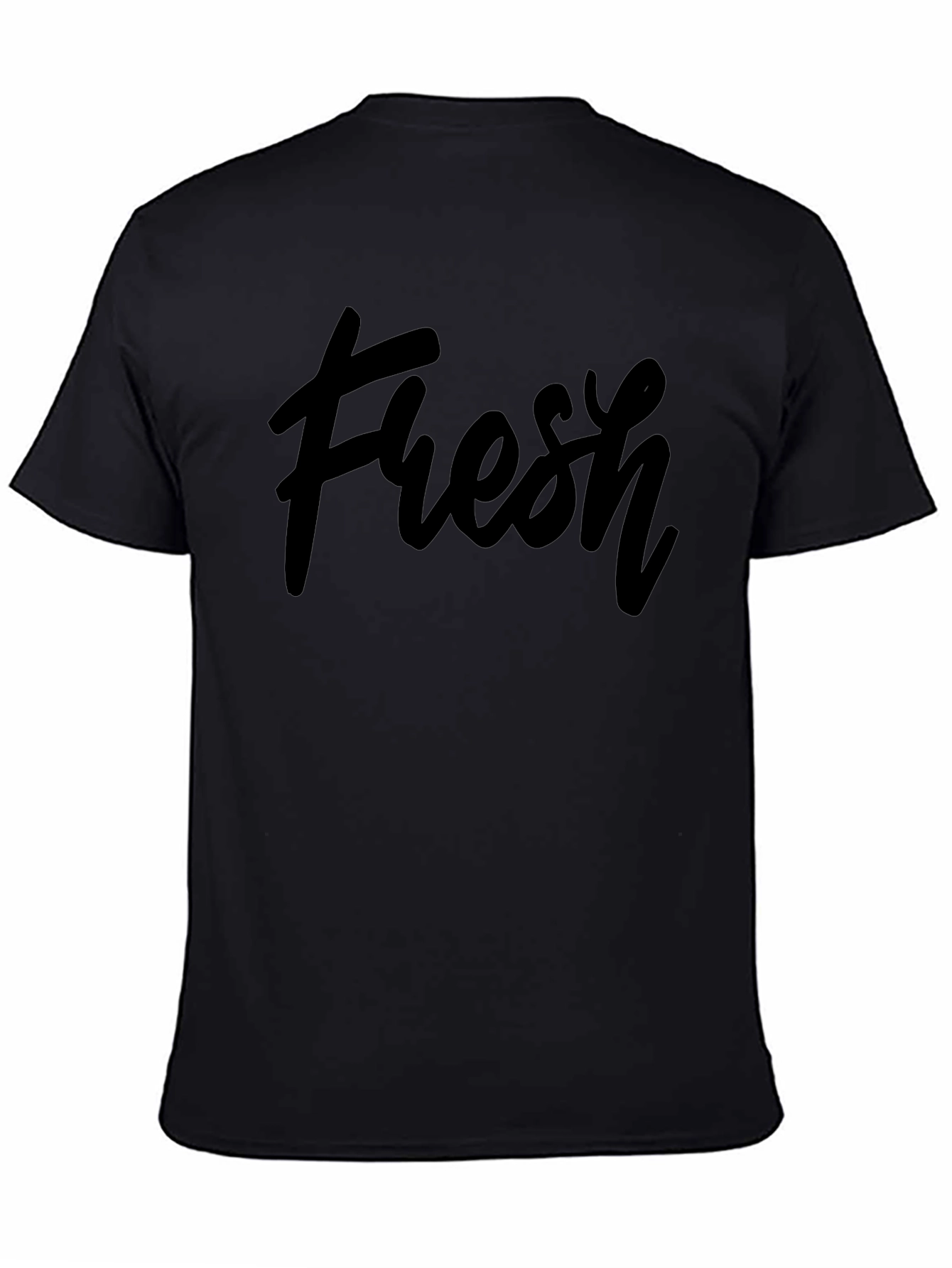 Fresh Black Graphic T-Shirt - Casual Style