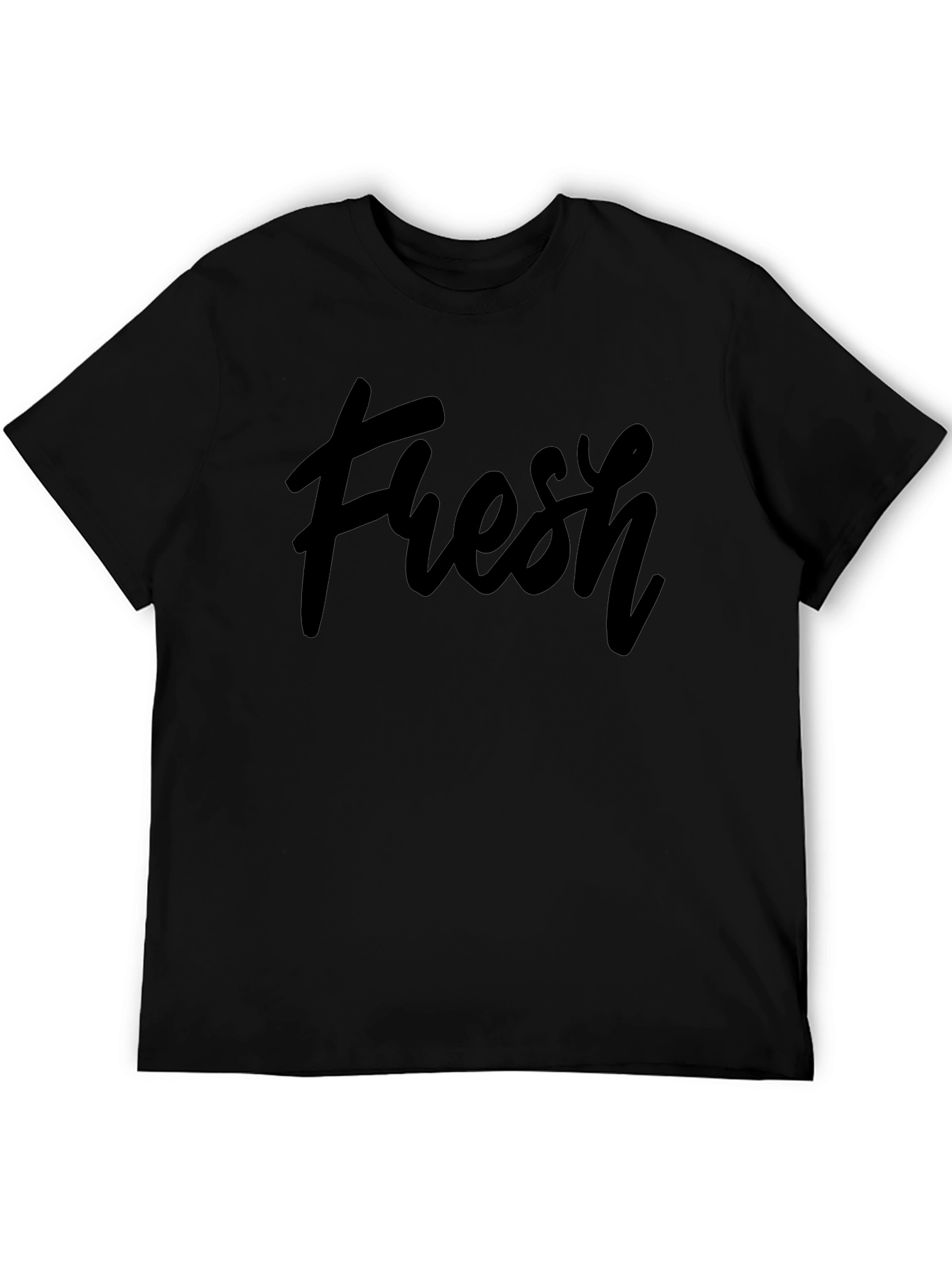 Fresh Black Graphic T-Shirt - Casual Style