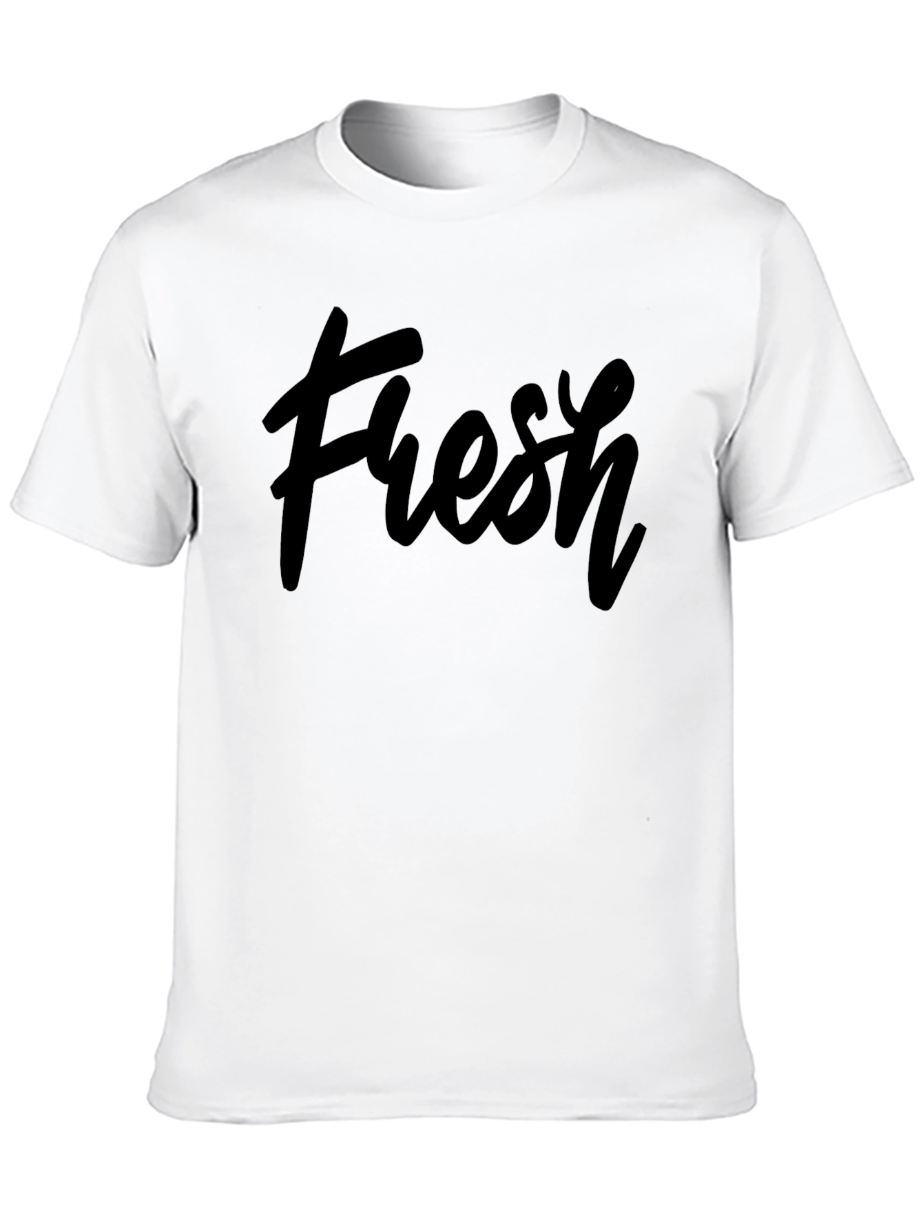 Fresh Black Graphic T-Shirt - Casual Style