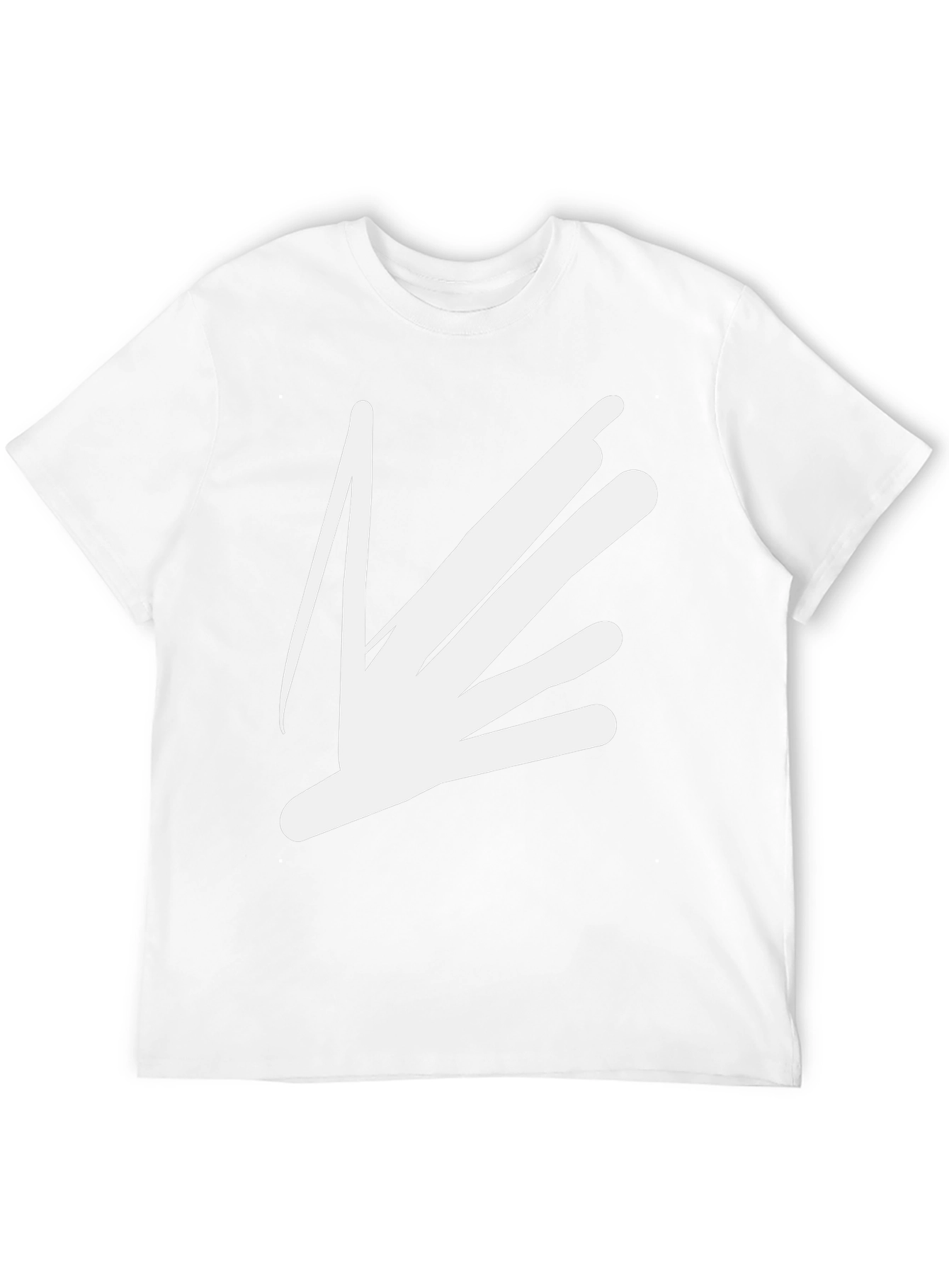 Abstract Graphic Print T-Shirt - Black