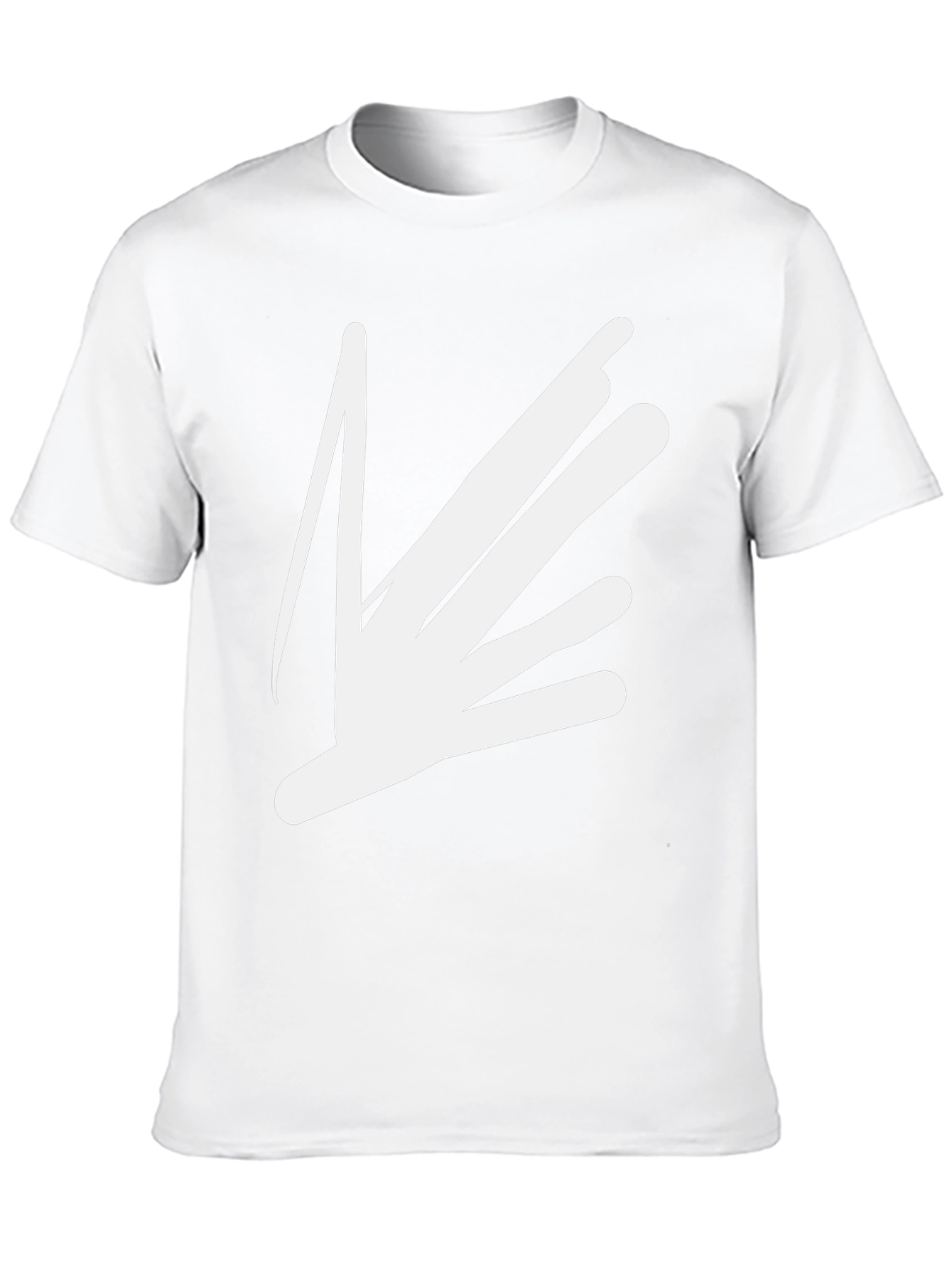 Abstract Graphic Print T-Shirt - Black