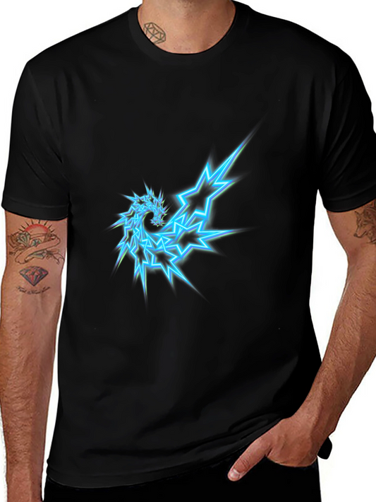 Electric Dragon Graphic Tee - Cool Casual Style