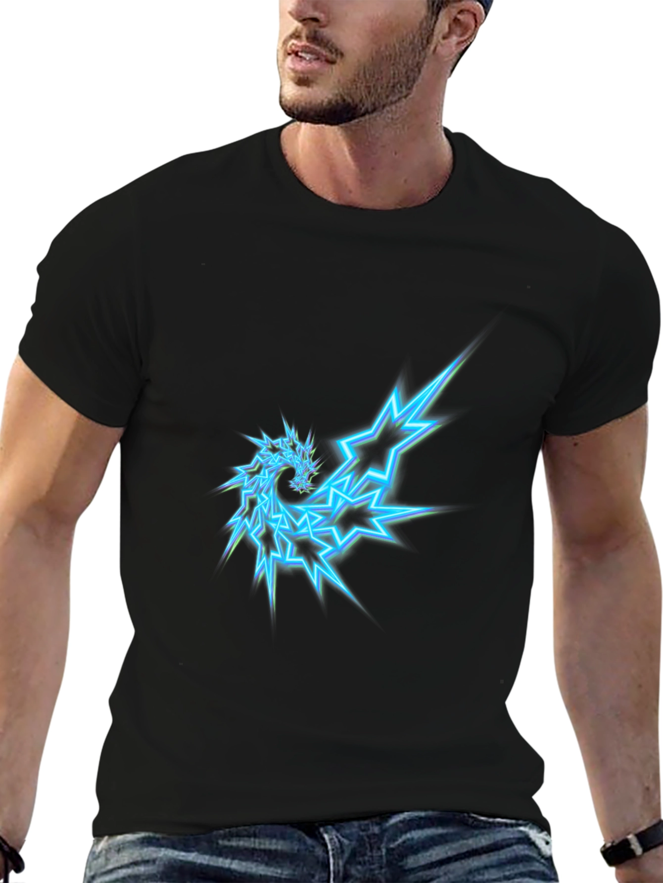 Electric Dragon Graphic Tee - Cool Casual Style