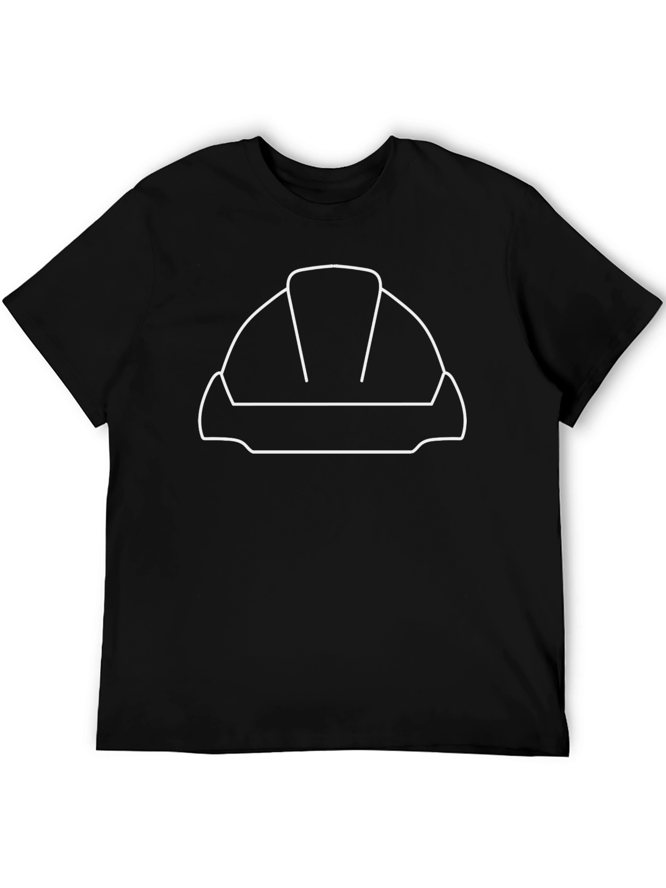 Hard Hat Outline Graphic T-Shirt
