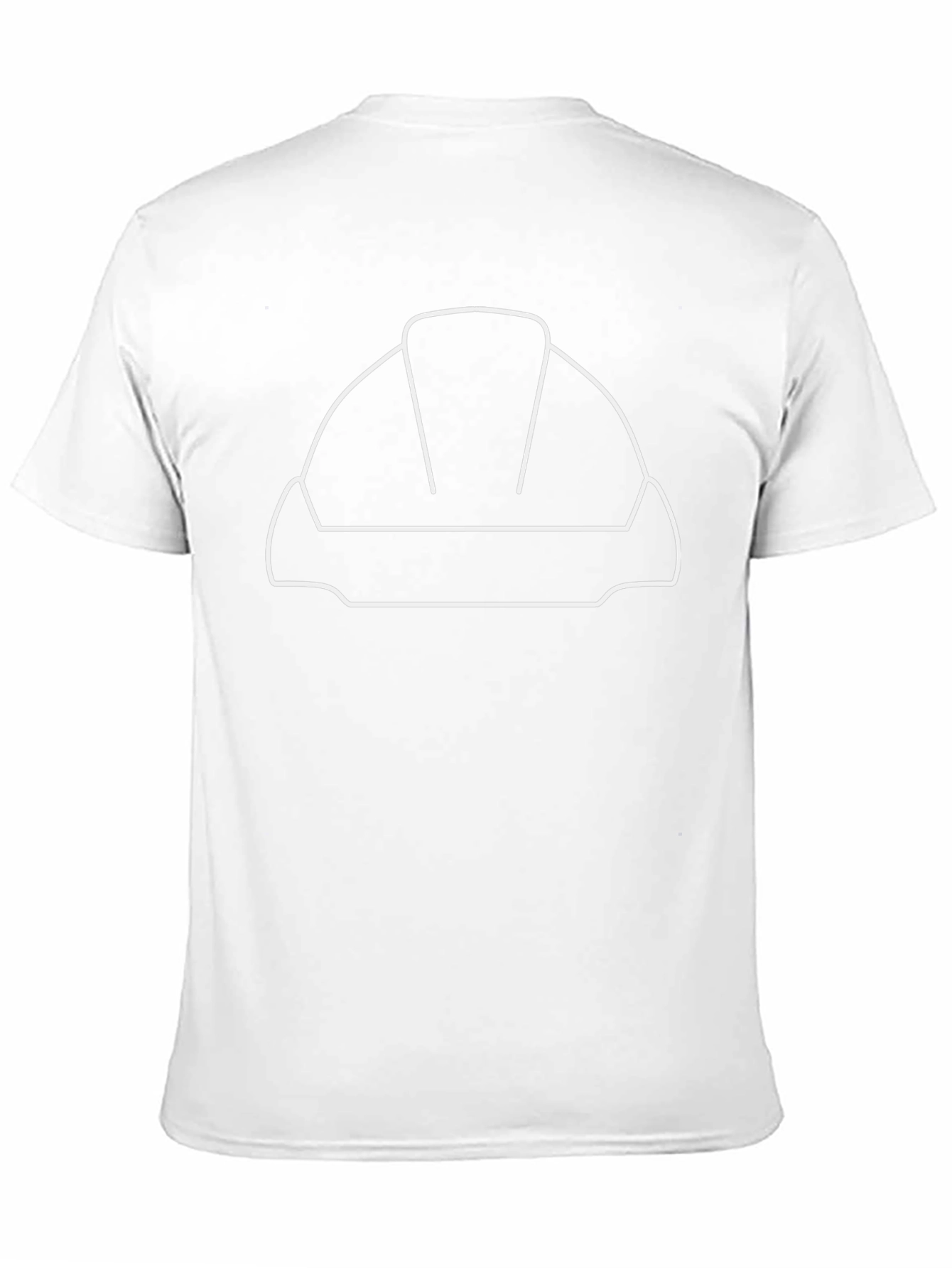 Hard Hat Outline Graphic T-Shirt