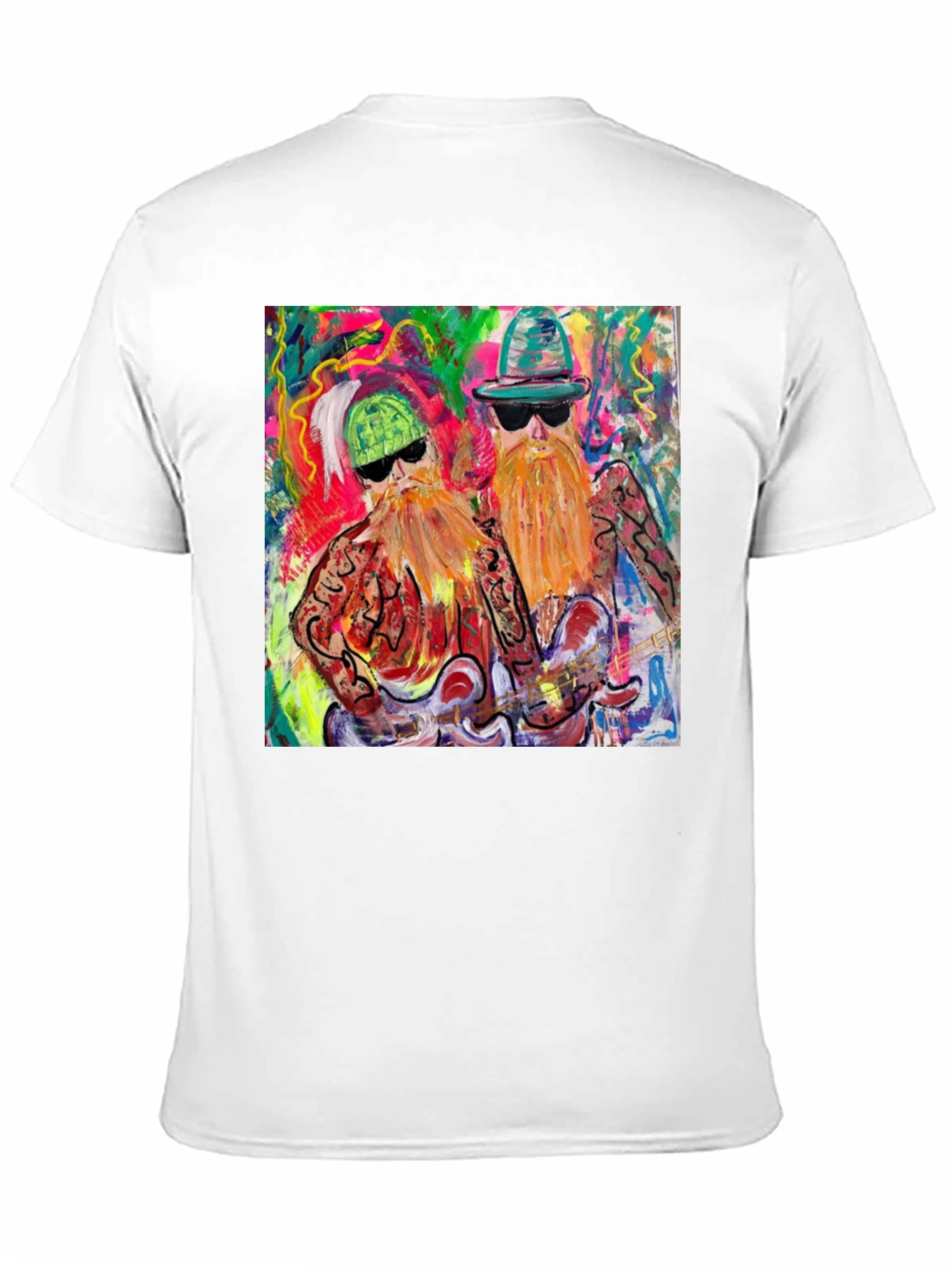 ZZ Top Art Graphic Black T-Shirt