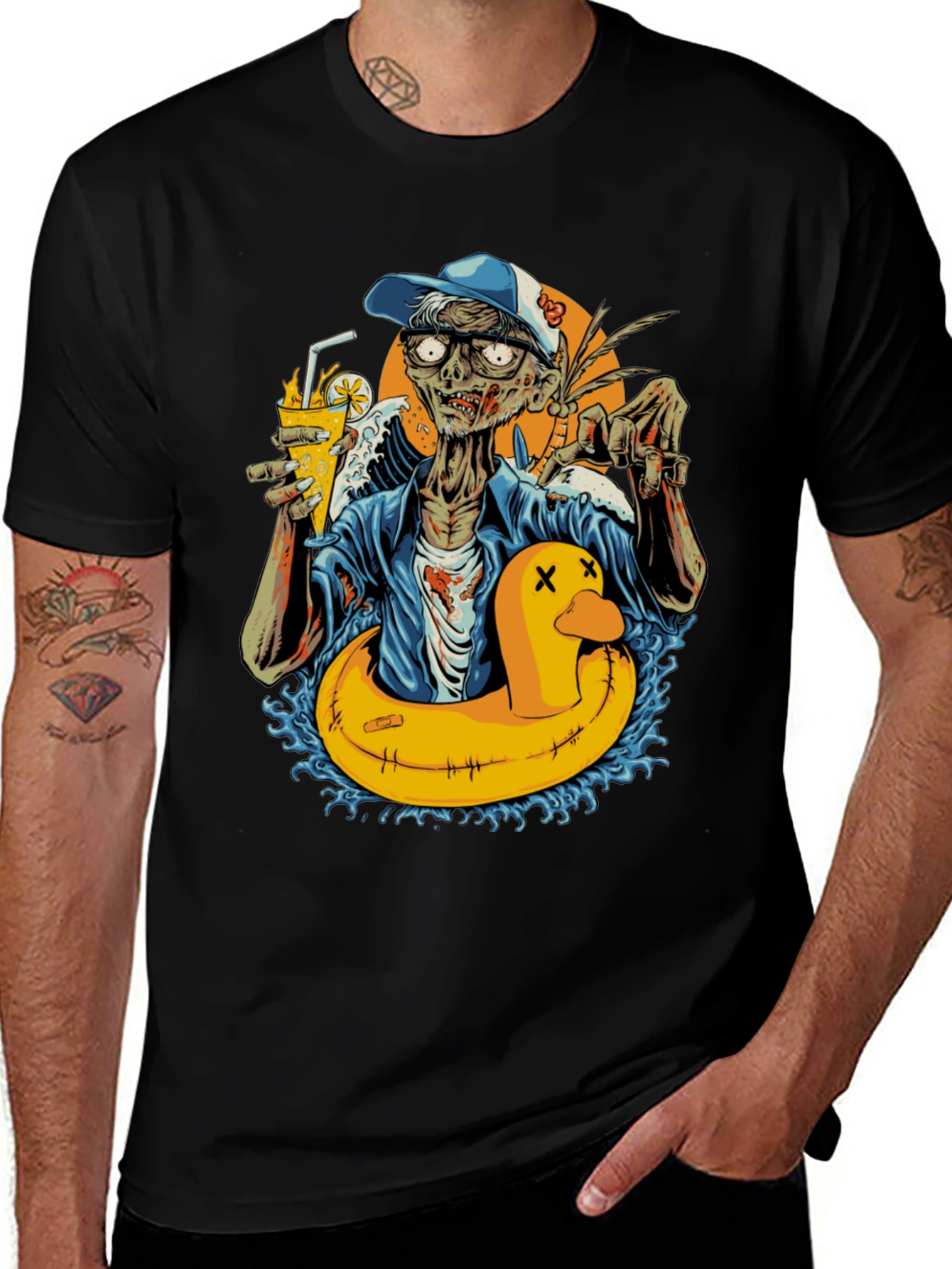 Zombie Summer Fun Graphic T-Shirt