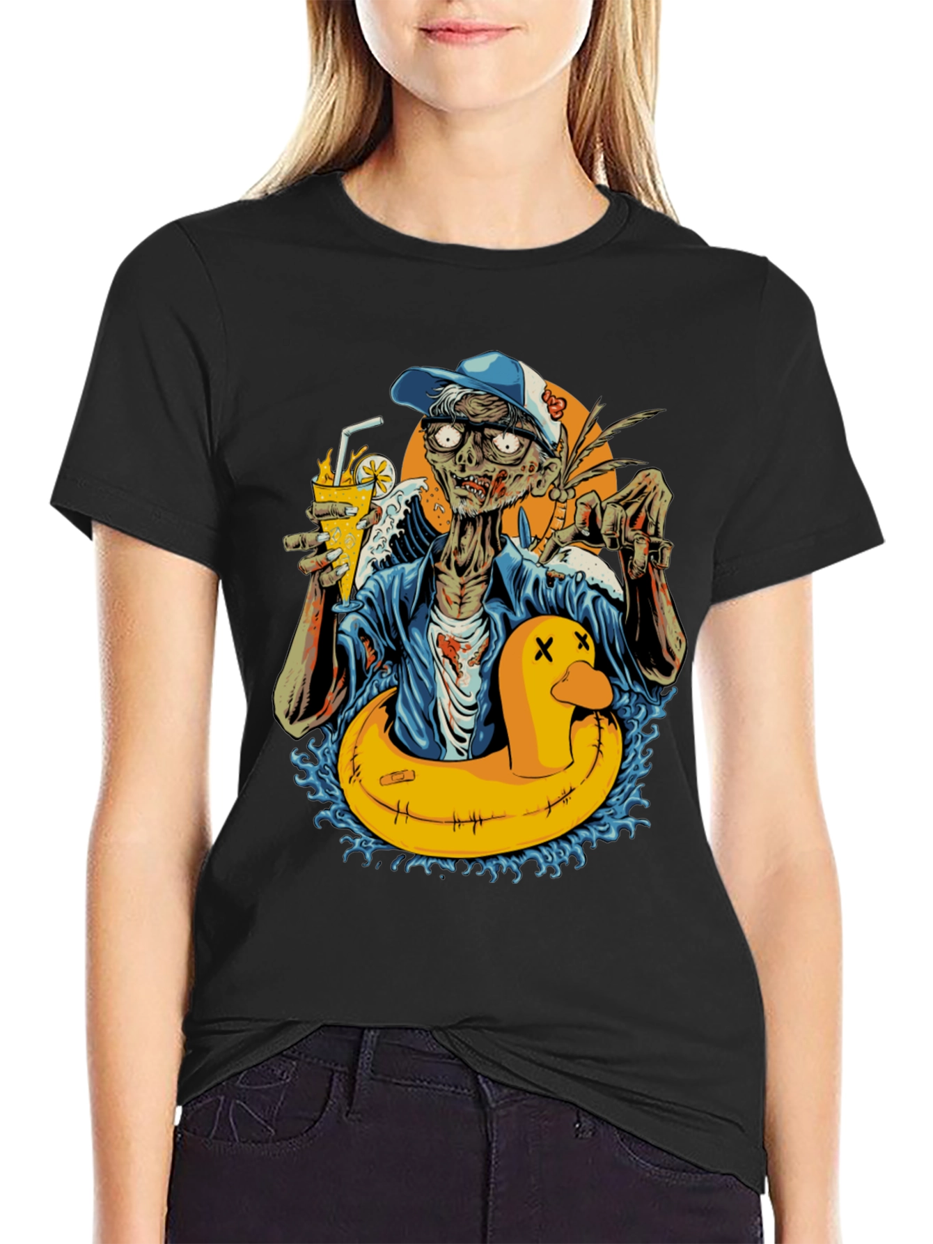 Zombie Summer Fun Graphic T-Shirt