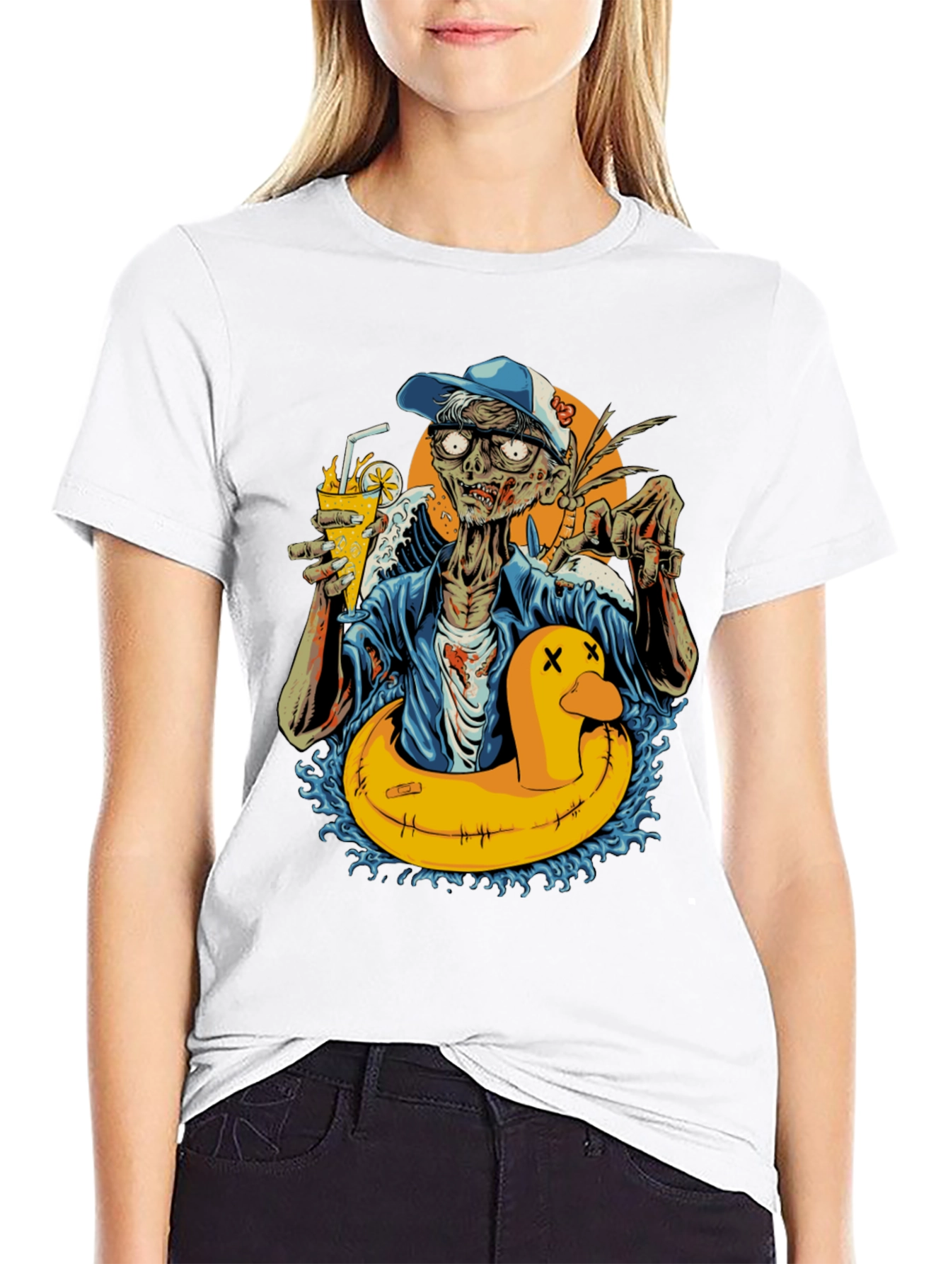 Zombie Summer Fun Graphic T-Shirt