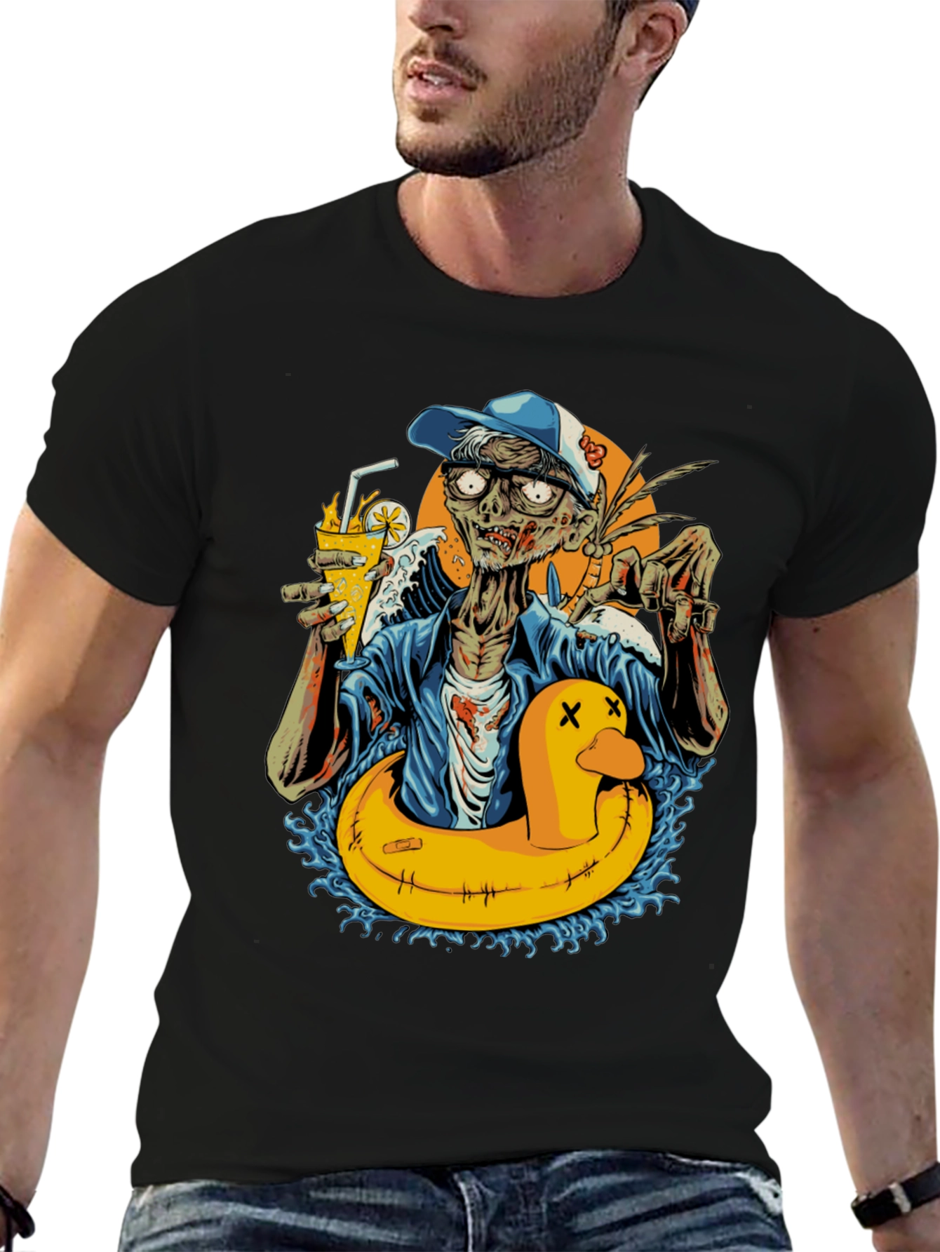 Zombie Summer Fun Graphic T-Shirt