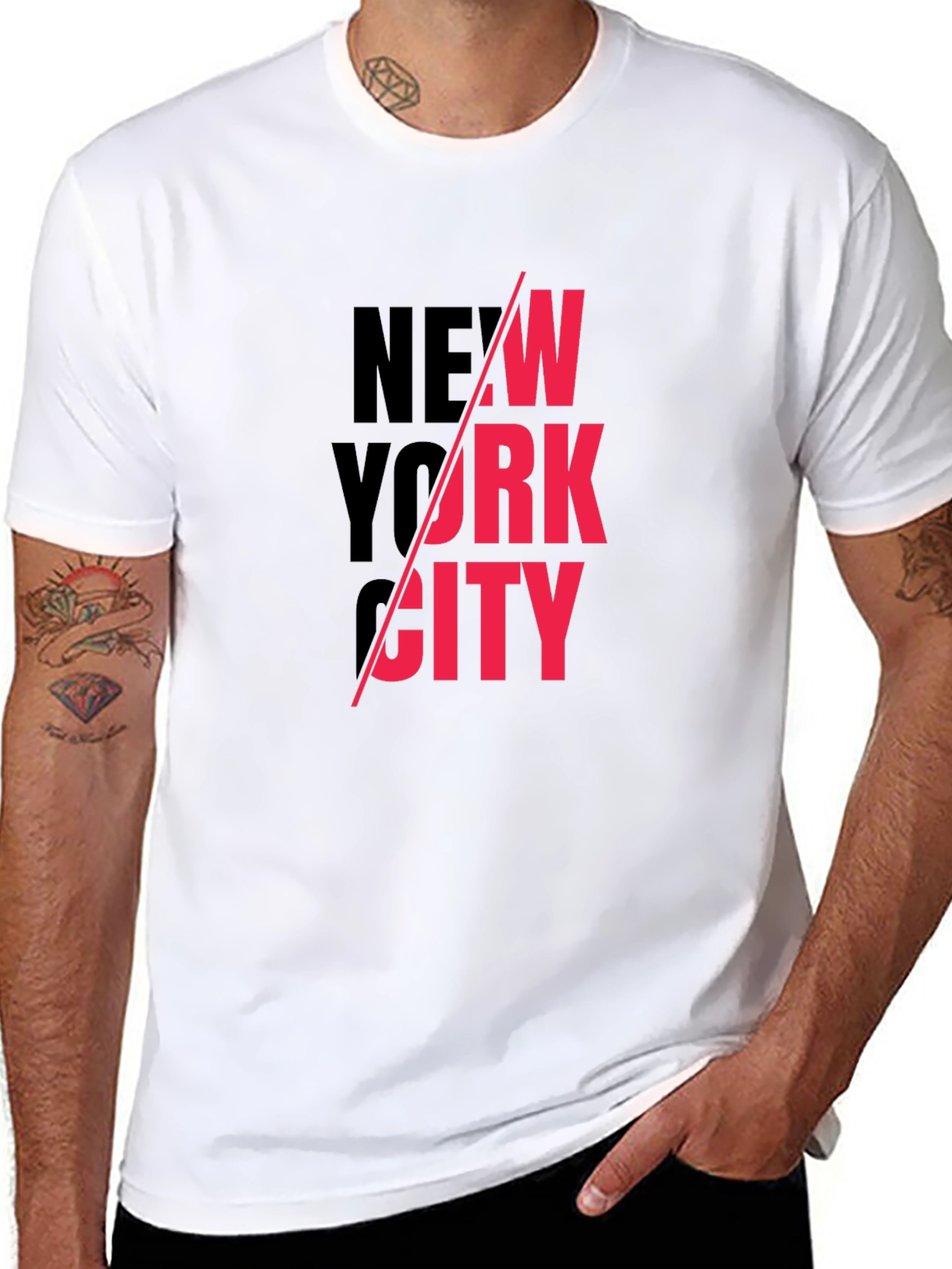 New York City Graphic Print Crew Neck T-Shirt