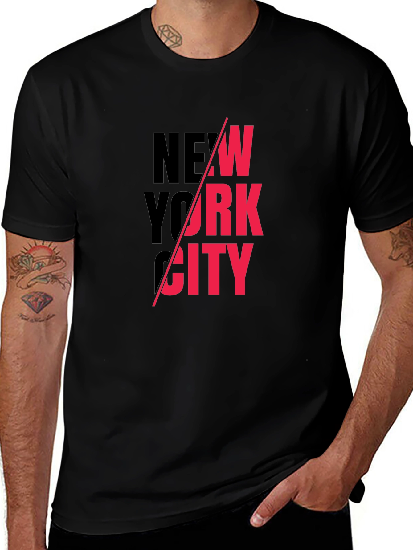 New York City Graphic Print Crew Neck T-Shirt