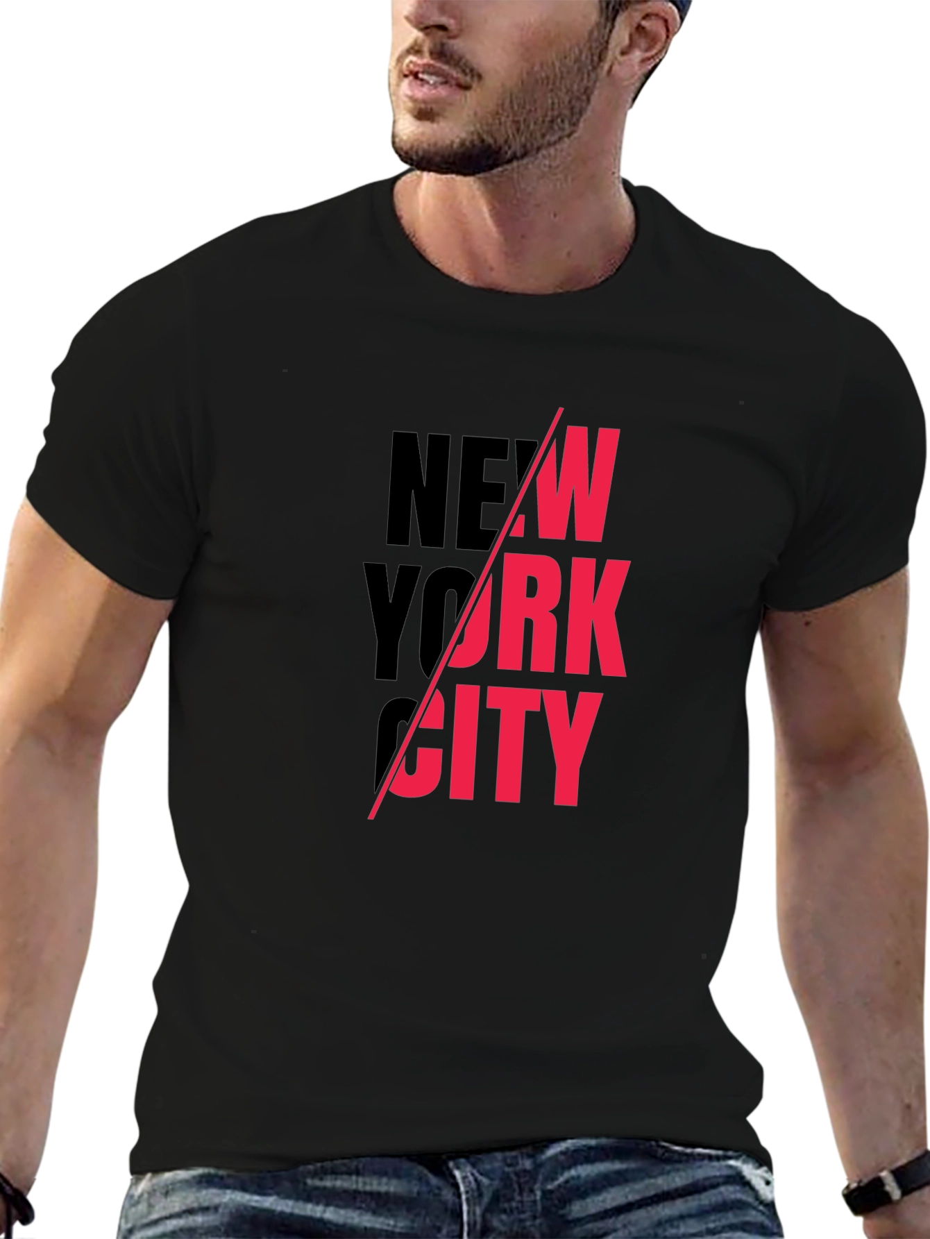 New York City Graphic Print Crew Neck T-Shirt