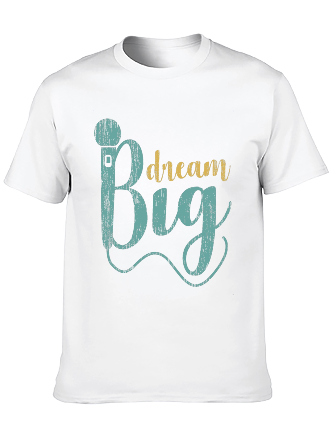Dream Big Graphic Tee - Inspiring Black Cotton T-Shirt