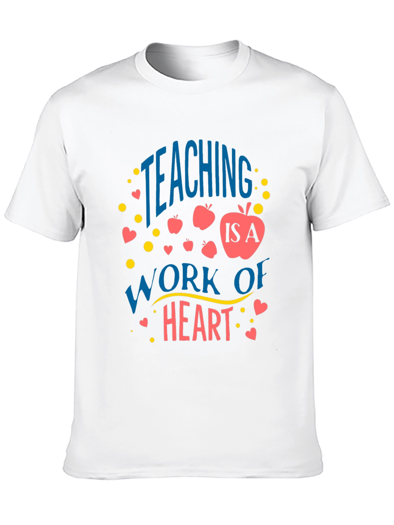 Teaching is a Work of Heart Black T-Shirt