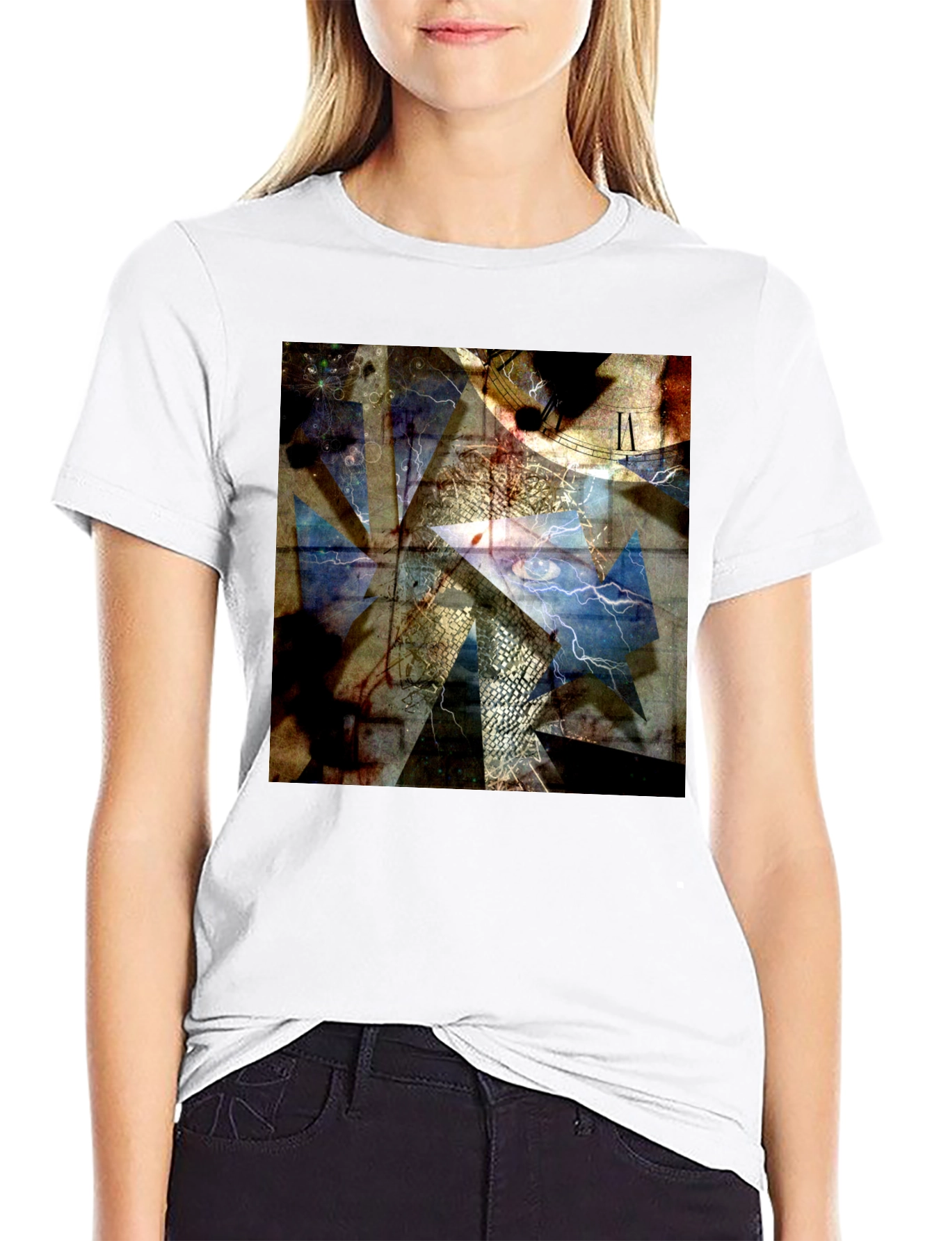 Abstract Time Shattered T-Shirt