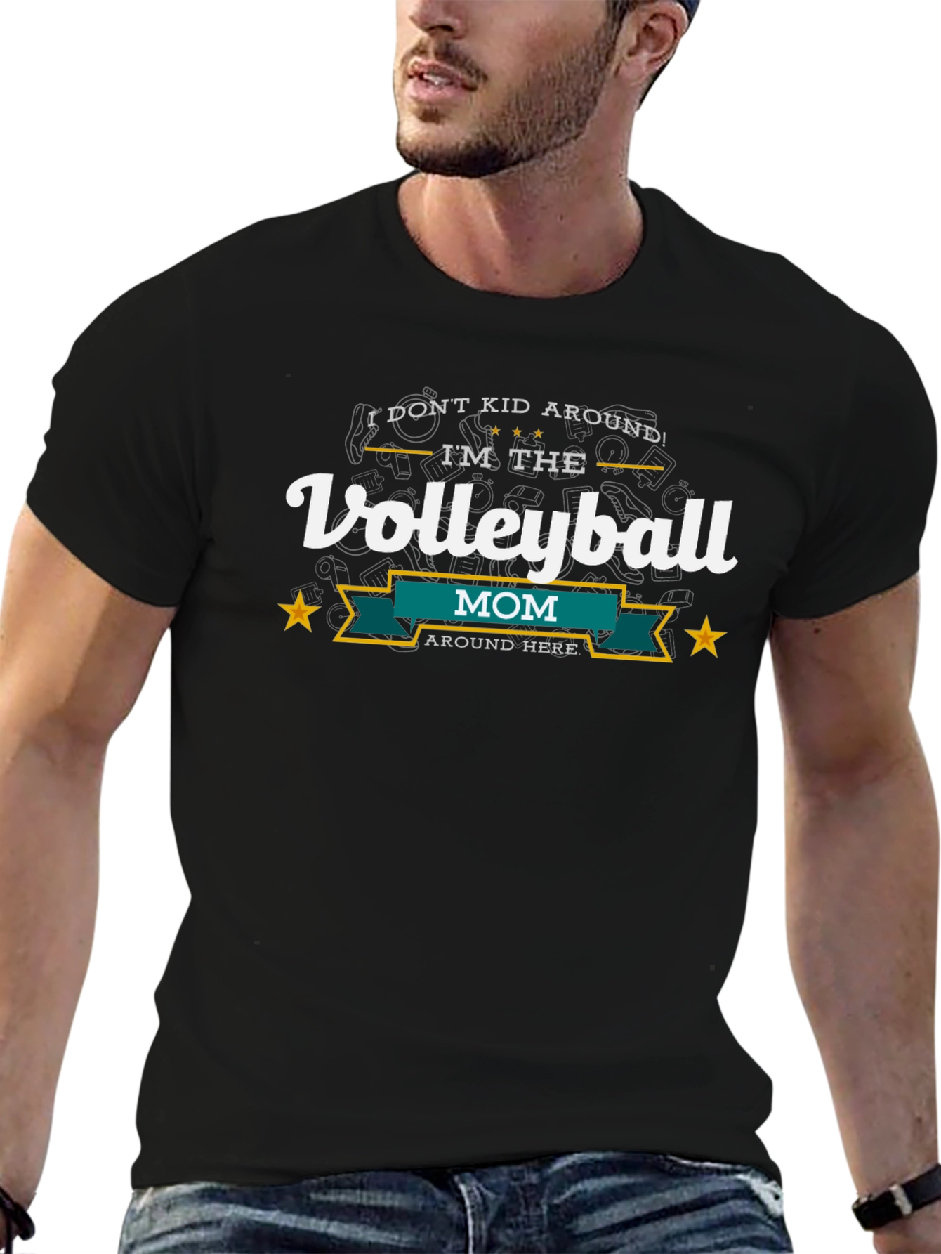 Volleyball Mom Graphic T-Shirt