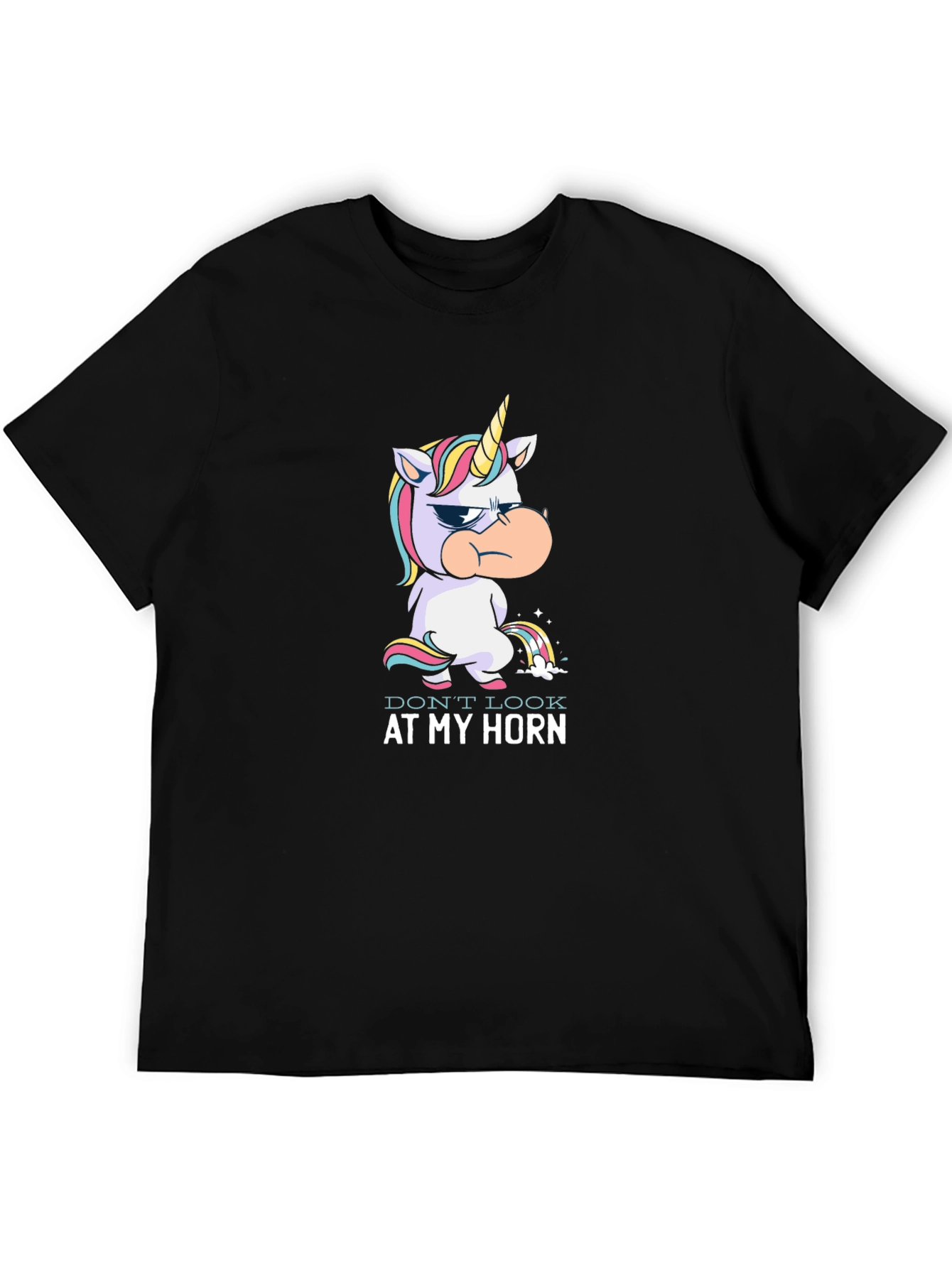 Grumpy Unicorn Rainbow Pee T-Shirt