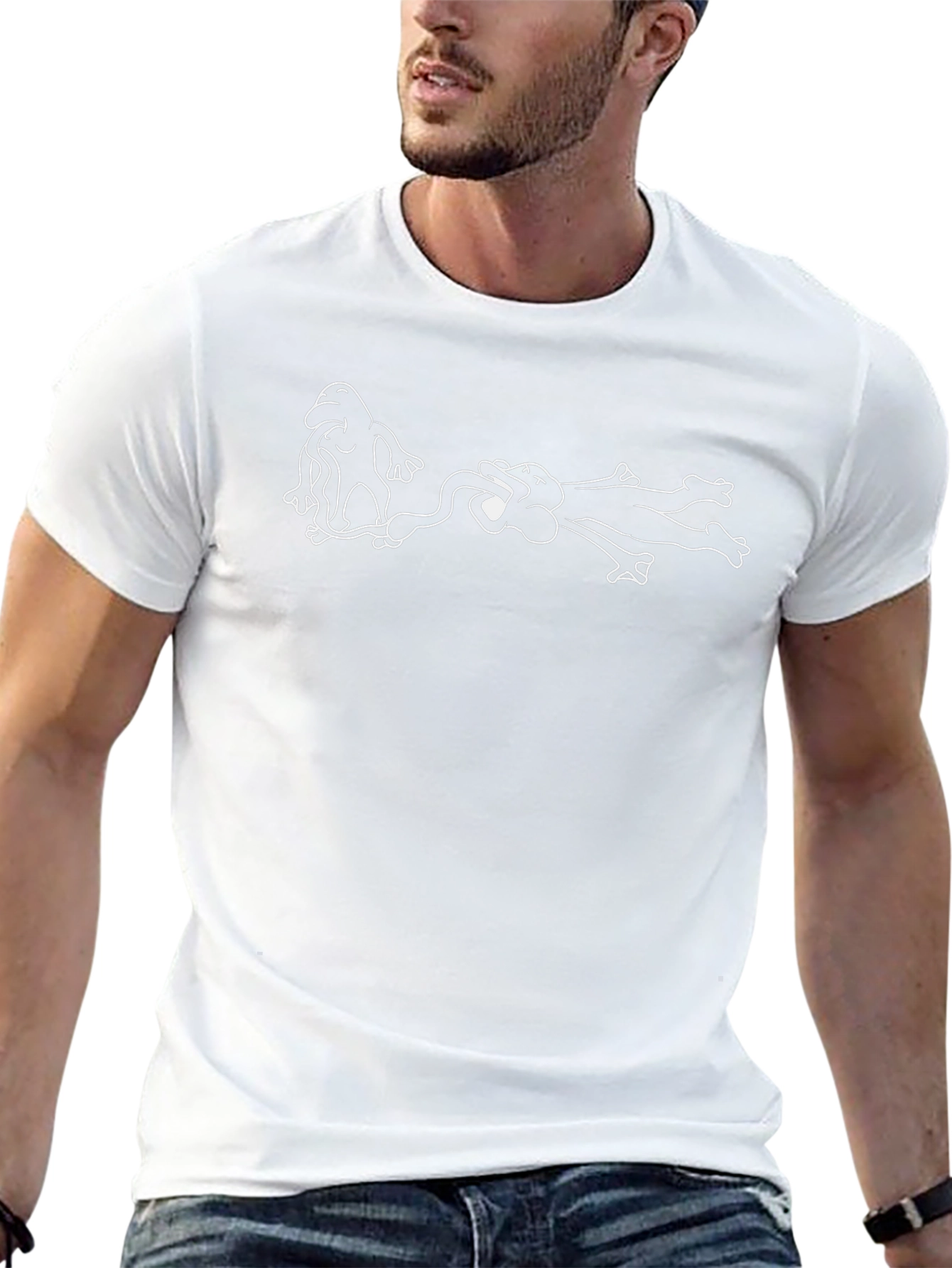 Funny Cartoon T-Shirt - Black