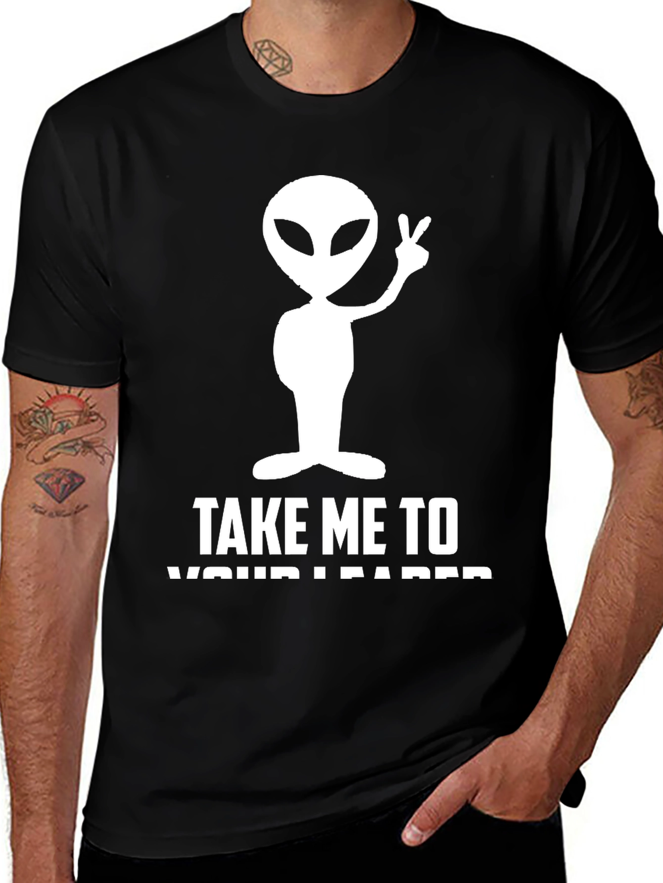 Alien Take Me to Your Leader Graphic T-Shirt