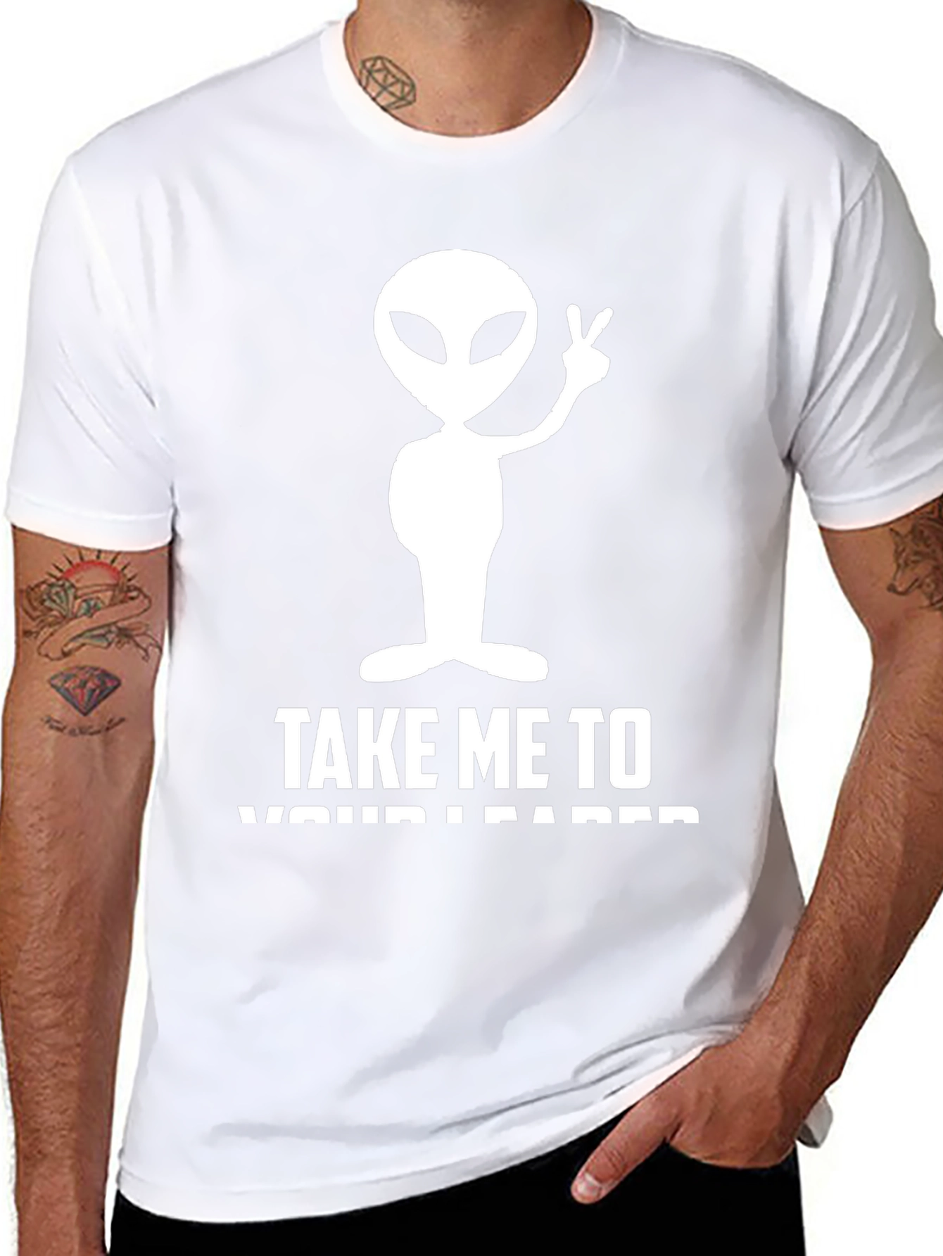 Alien Take Me to Your Leader Graphic T-Shirt