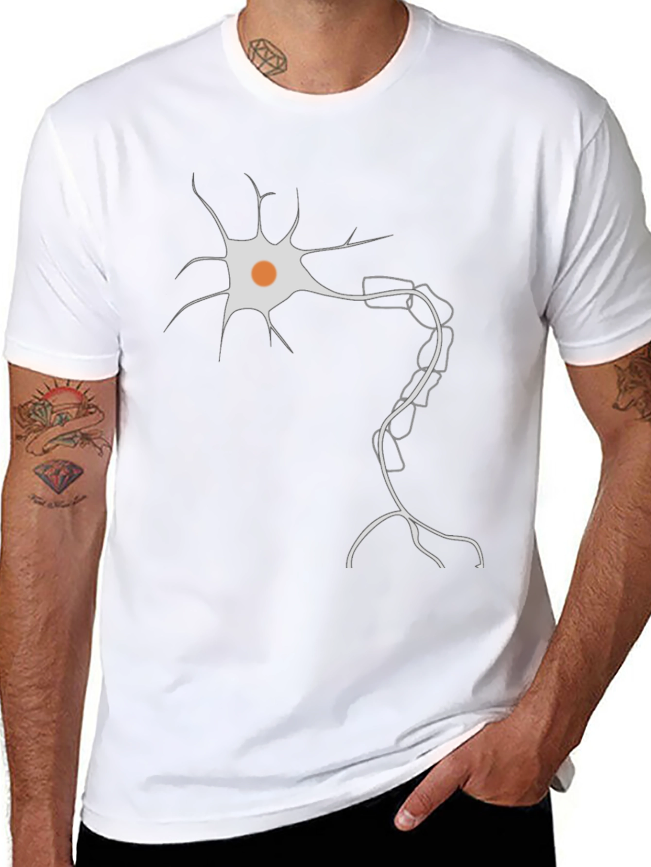 Neuron Graphic Tee - Stylish Science Shirt