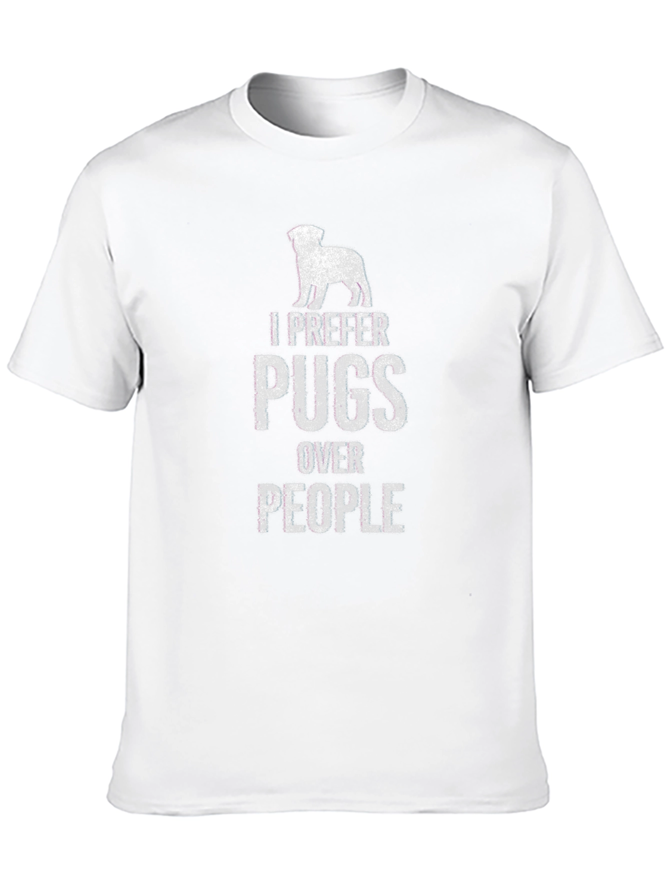 I Prefer Pugs Over People Graphic T-Shirt