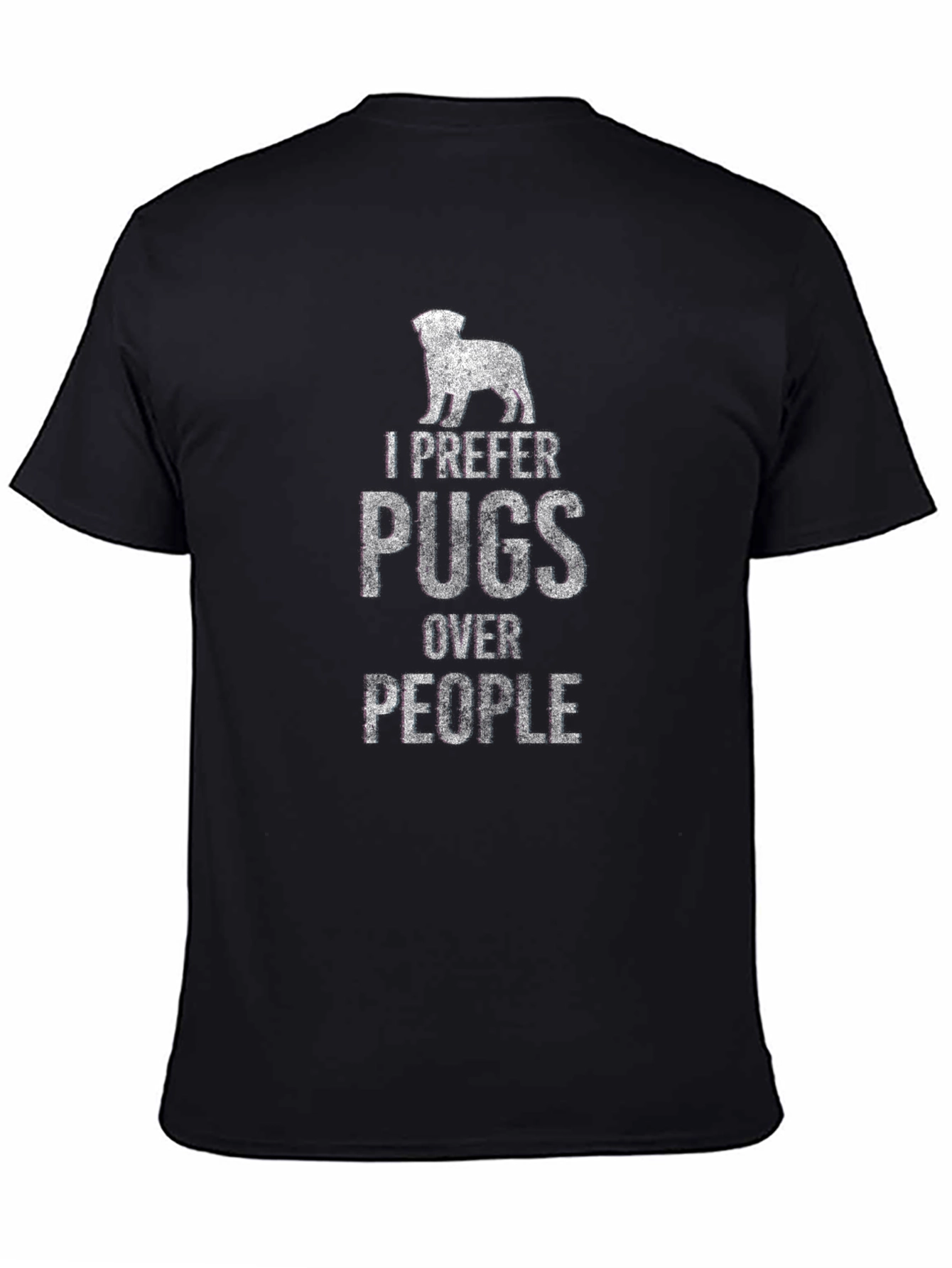 I Prefer Pugs Over People Graphic T-Shirt