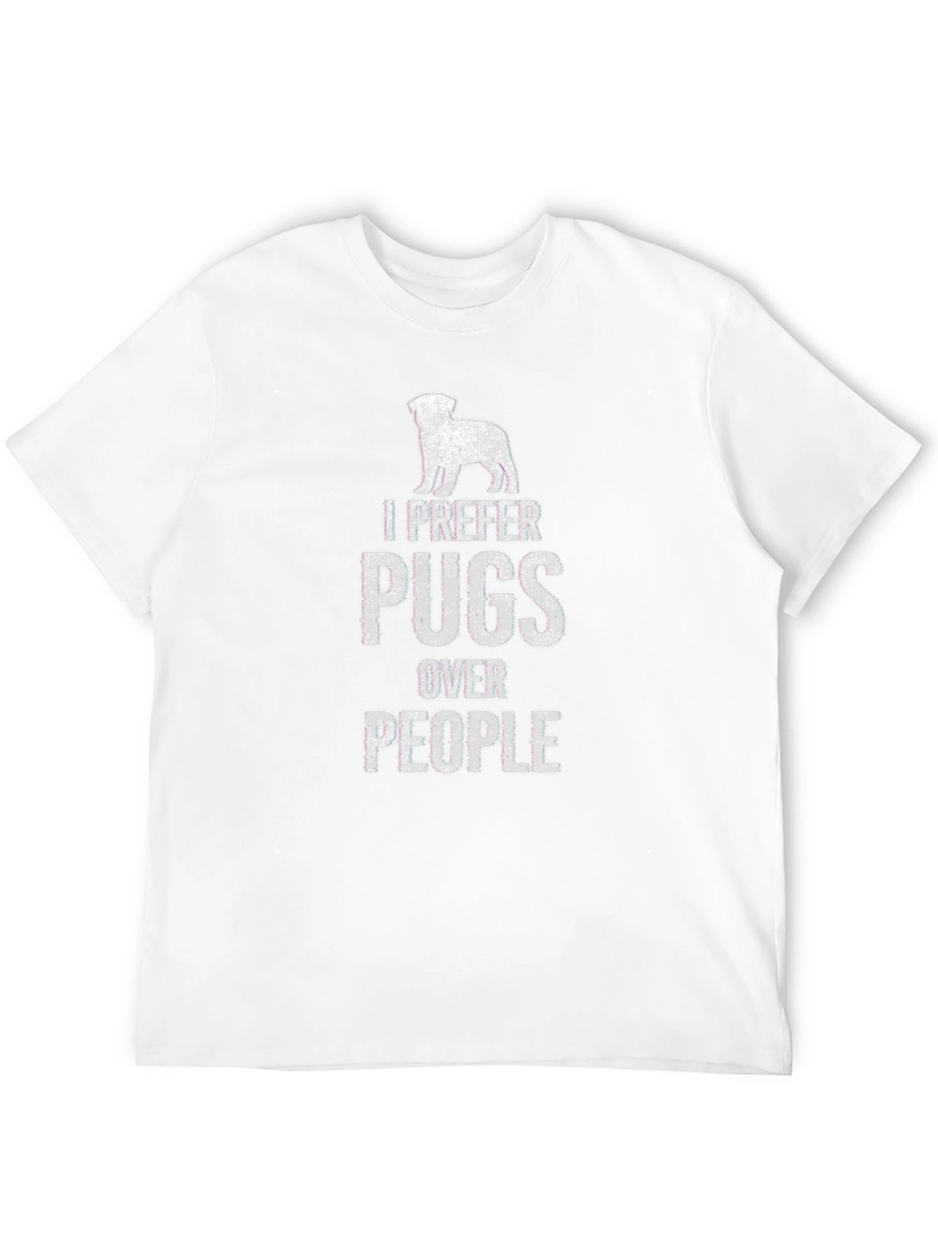 I Prefer Pugs Over People Graphic T-Shirt