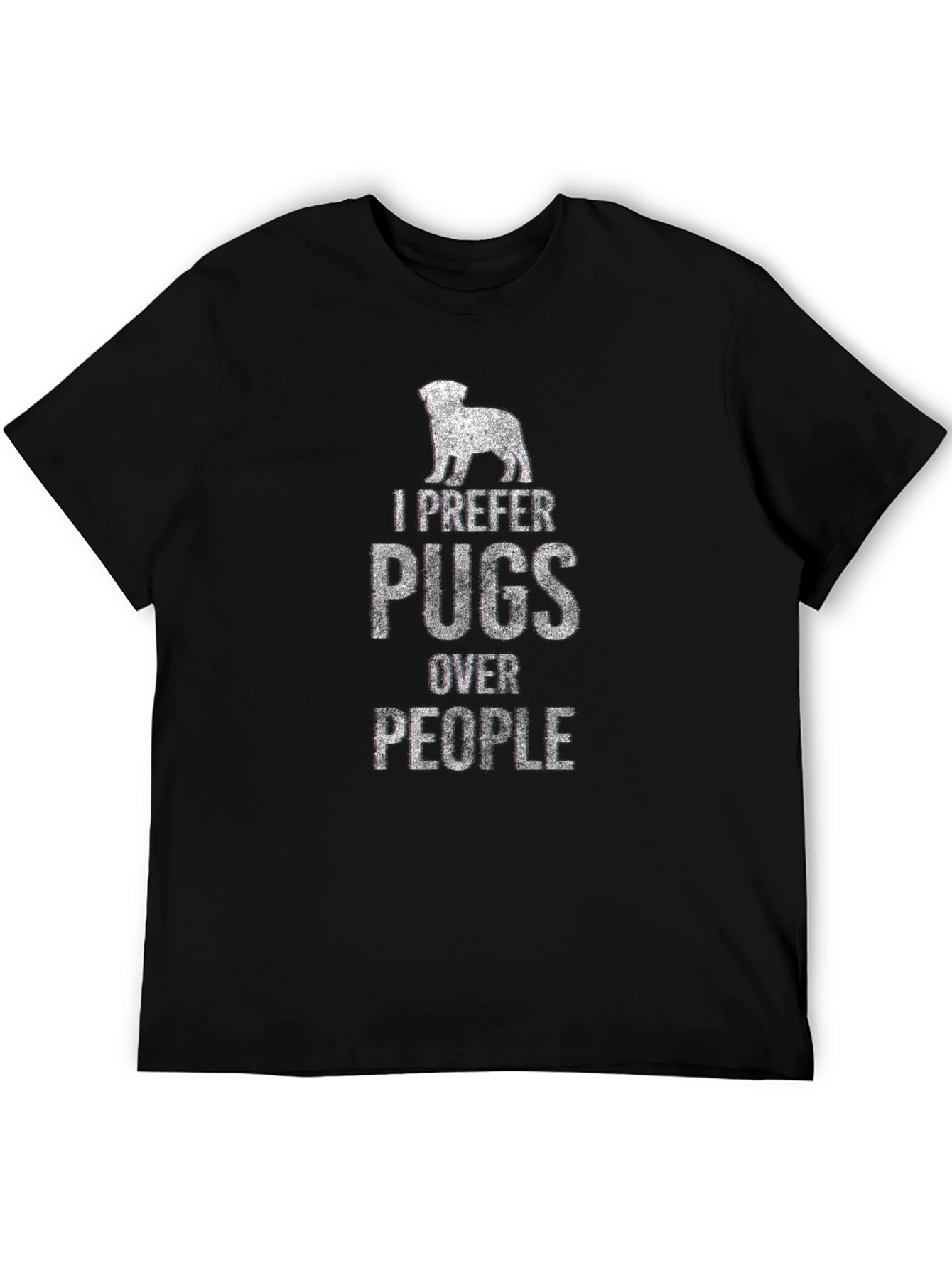 I Prefer Pugs Over People Graphic T-Shirt