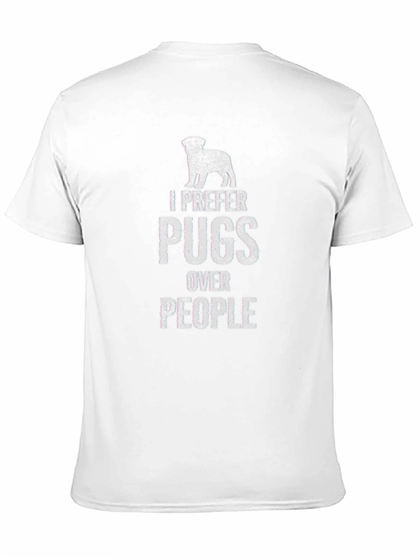 I Prefer Pugs Over People Graphic T-Shirt