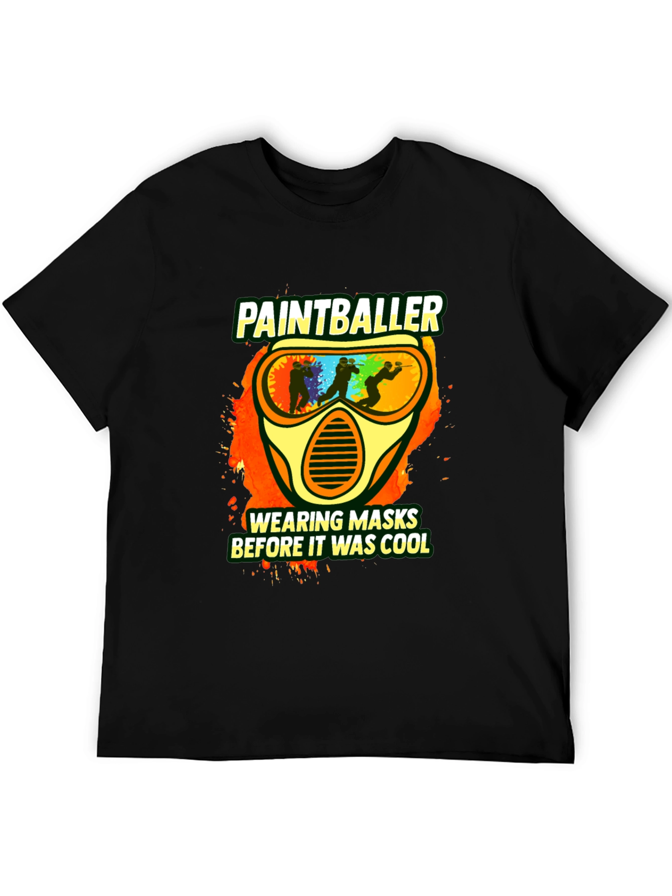 Paintballer Masks Cool Graphic T-Shirt