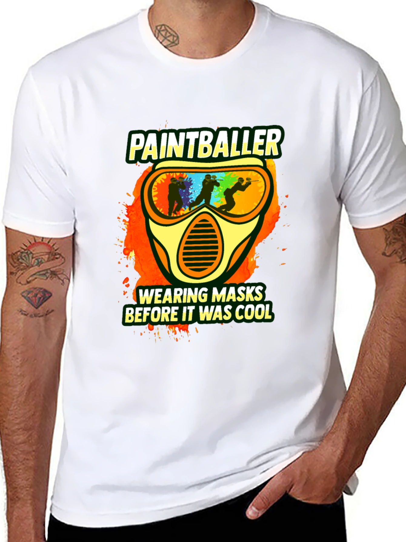 Paintballer Masks Cool Graphic T-Shirt