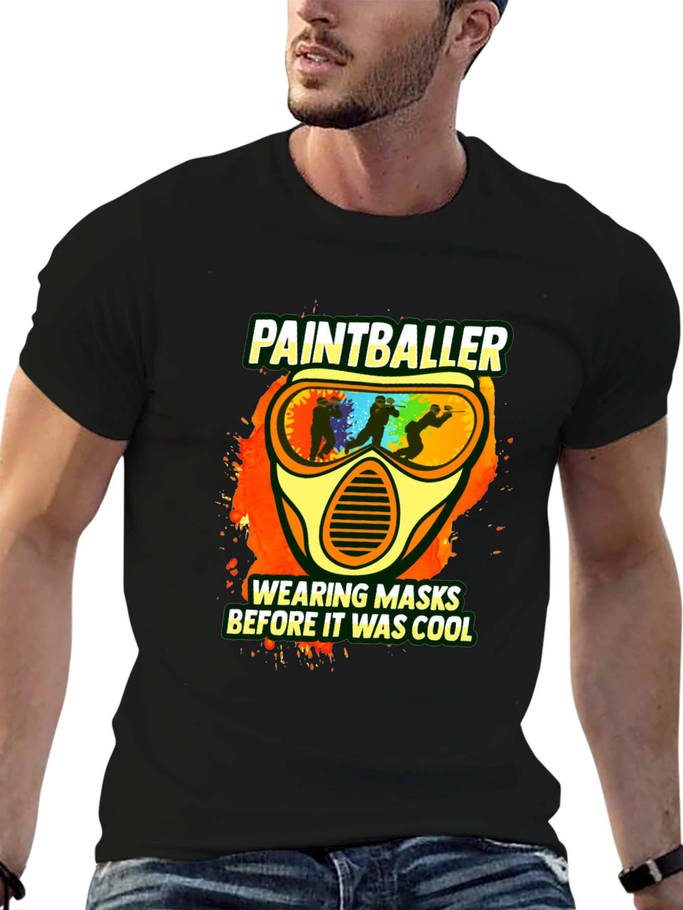 Paintballer Masks Cool Graphic T-Shirt