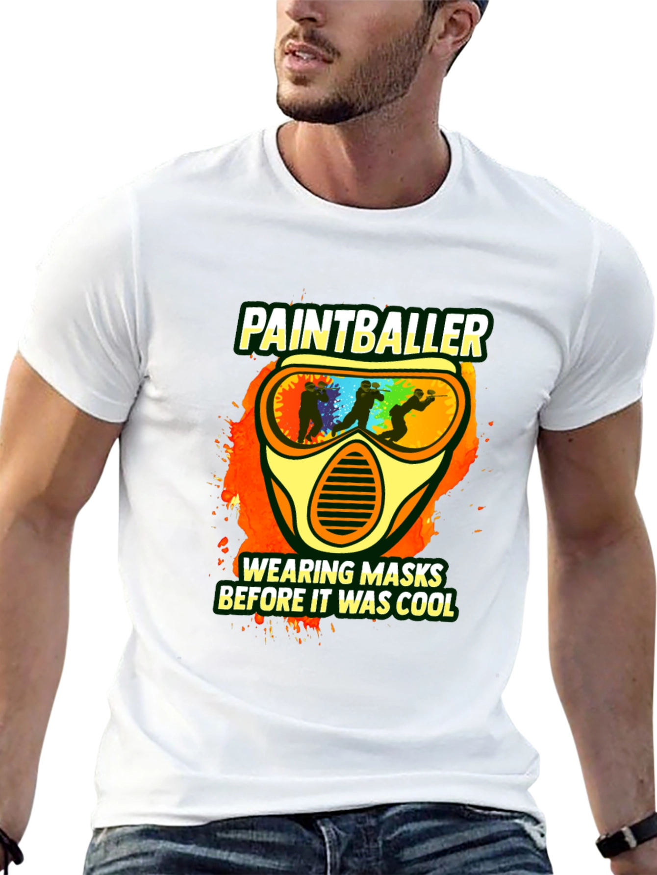 Paintballer Masks Cool Graphic T-Shirt