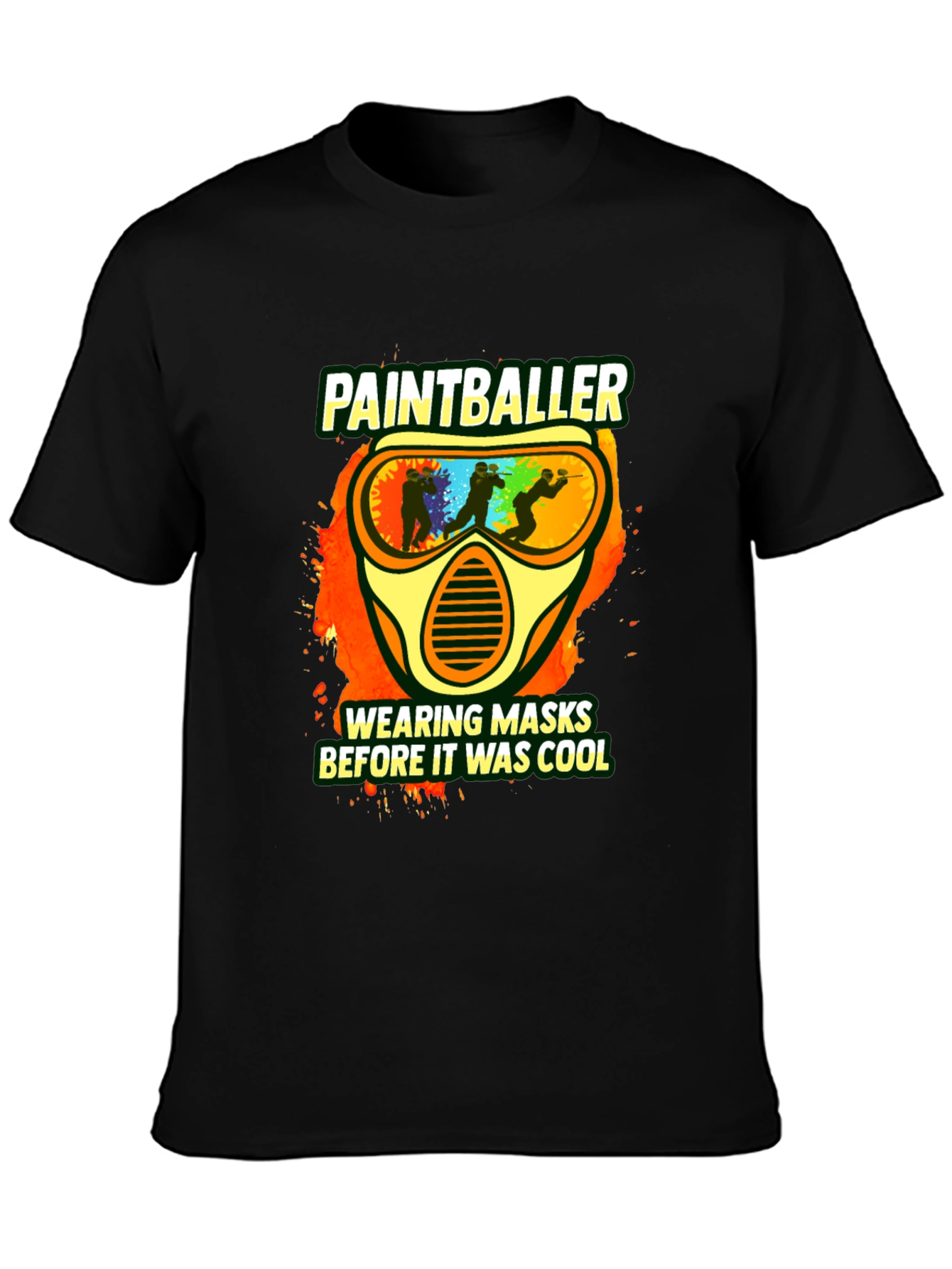 Paintballer Masks Cool Graphic T-Shirt