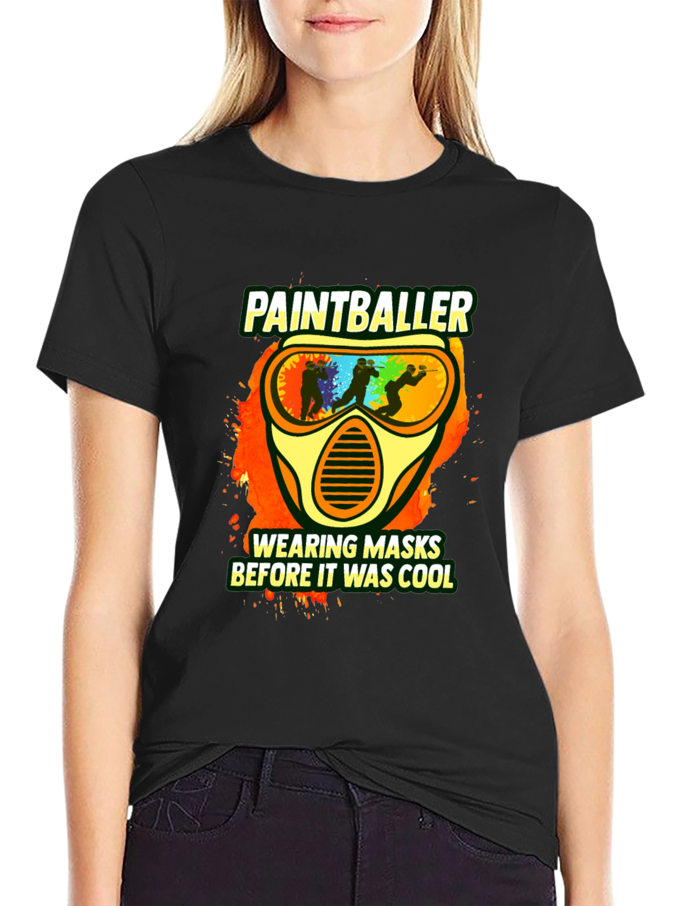 Paintballer Masks Cool Graphic T-Shirt