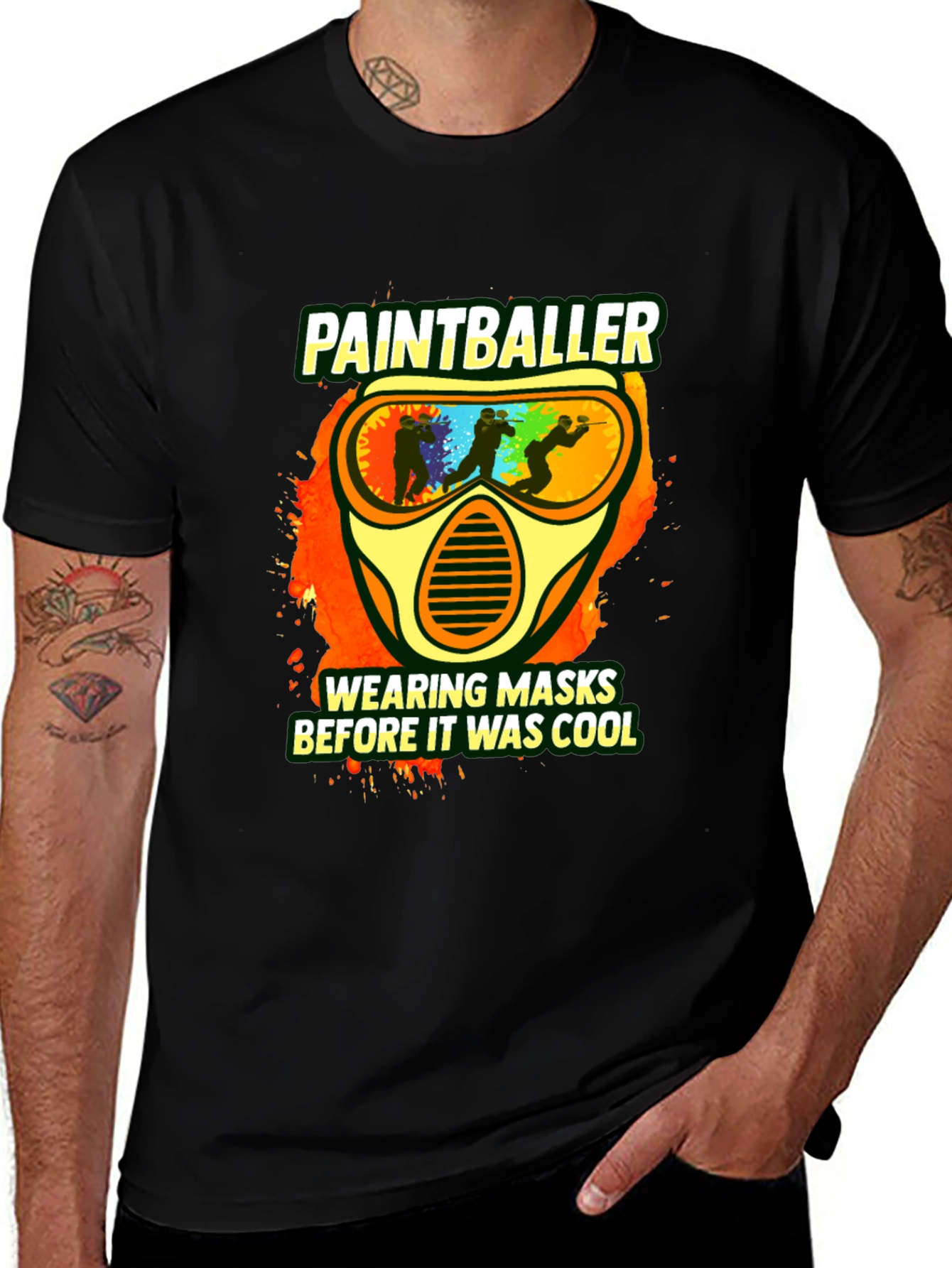 Paintballer Masks Cool Graphic T-Shirt