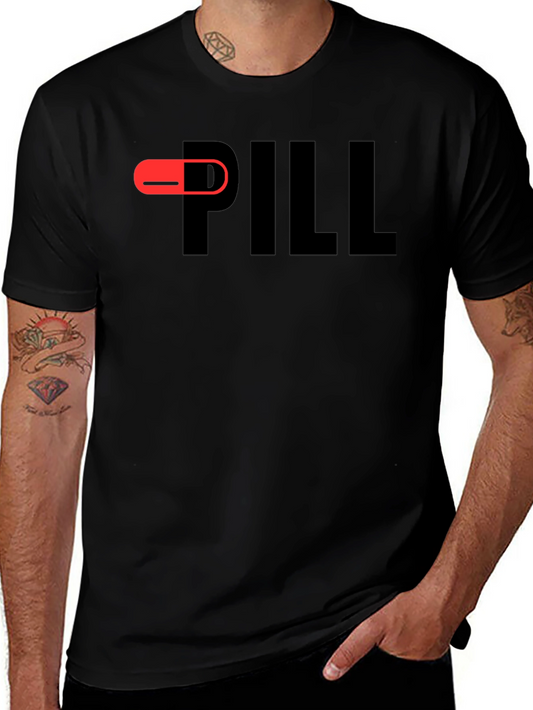 Pill T-Shirt - Bold Graphic Design Casual Wear