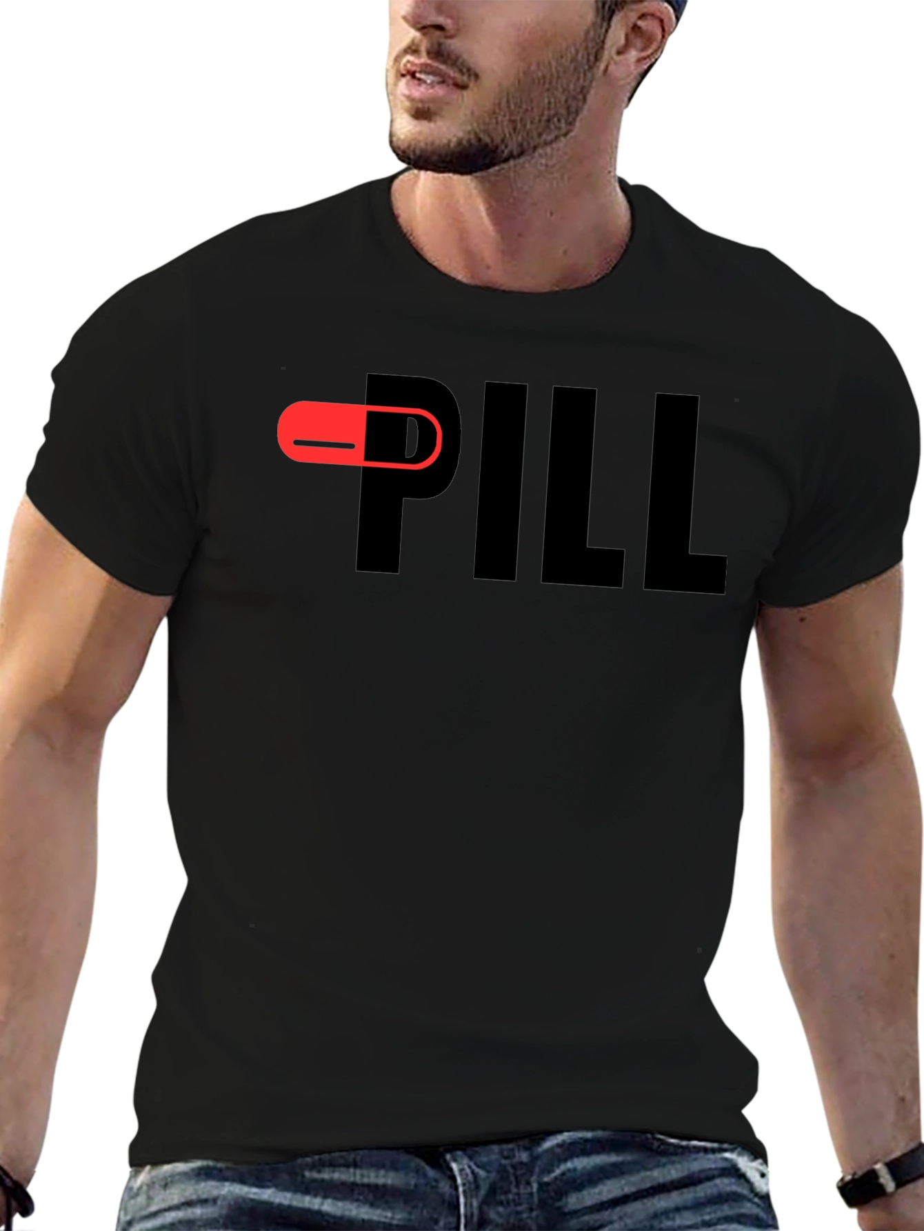 Pill T-Shirt - Bold Graphic Design Casual Wear