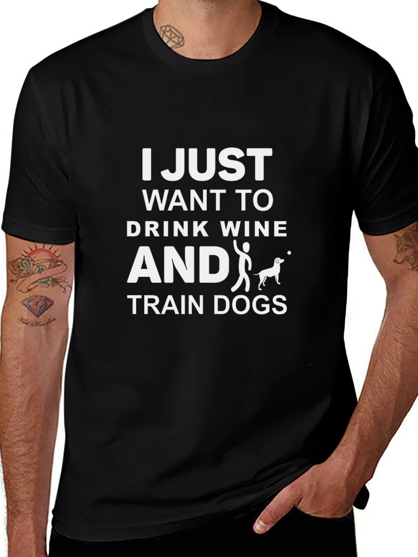 Wine & Dog Training Graphic Tee