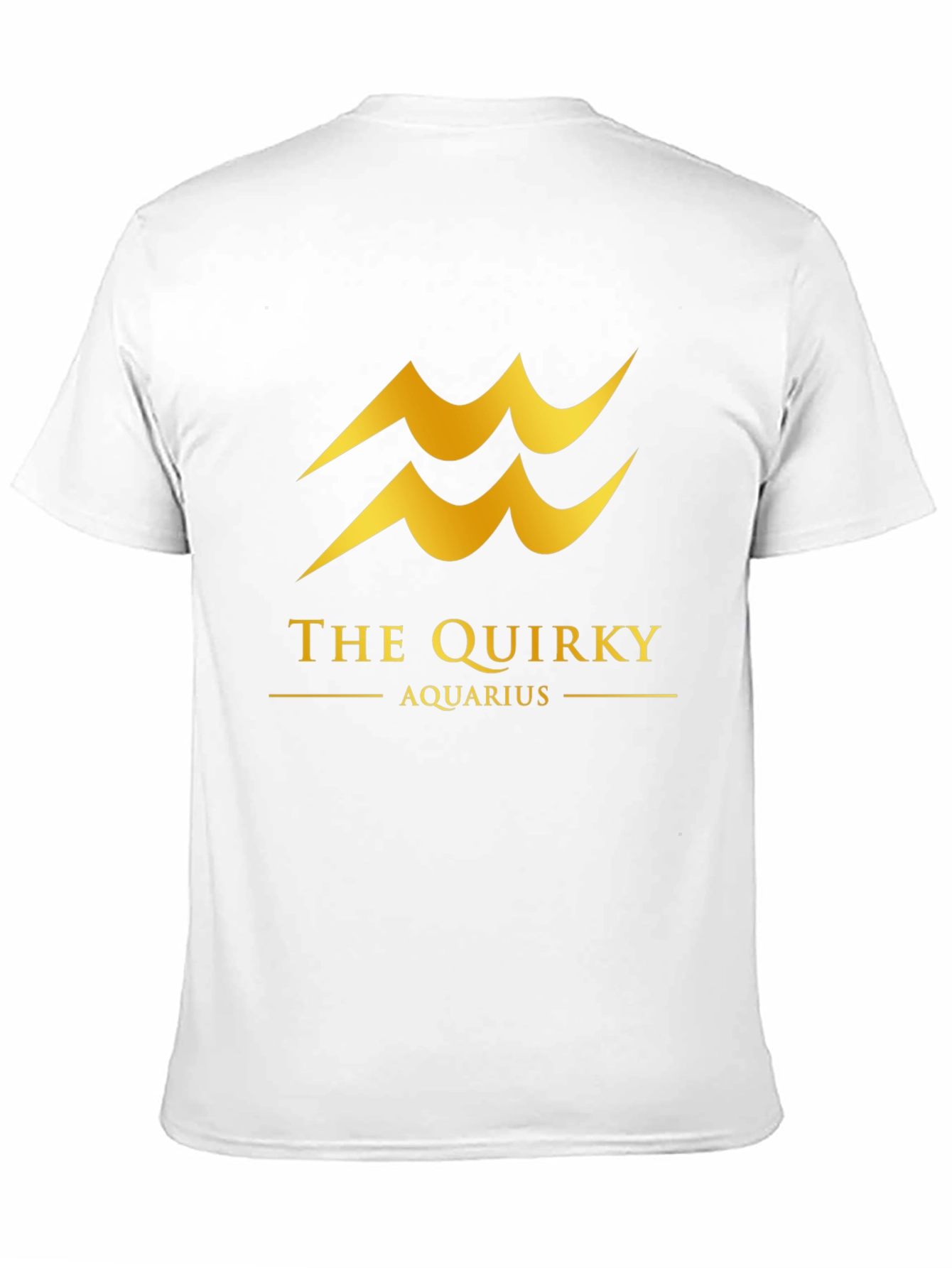 Quirky Aquarius Black T-Shirt