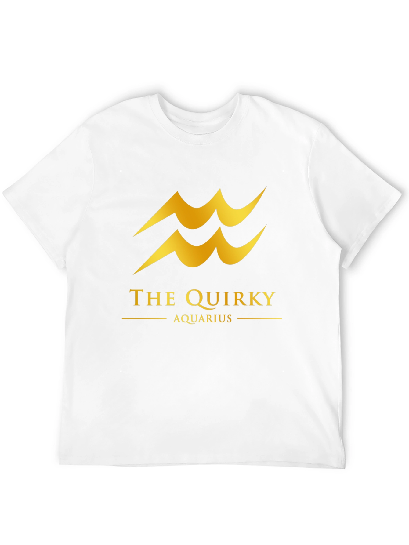 Quirky Aquarius Black T-Shirt
